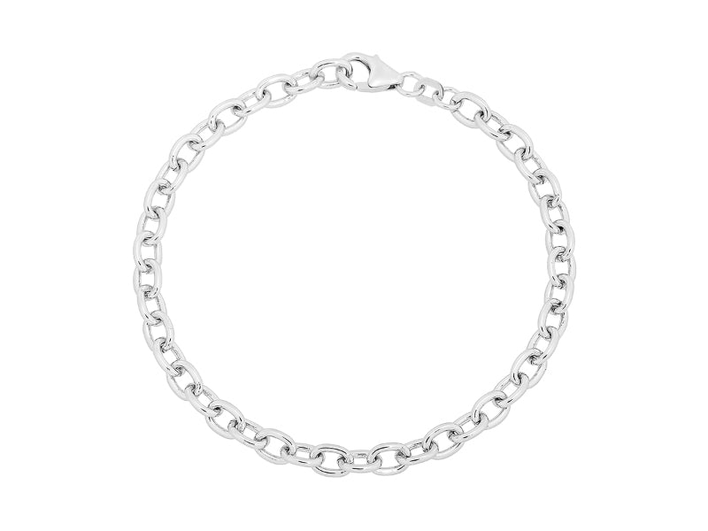 Armband Silber 925/- rhodiniert, Länge: 19cm – | Silberarmbänder