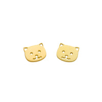 Cat stud earrings