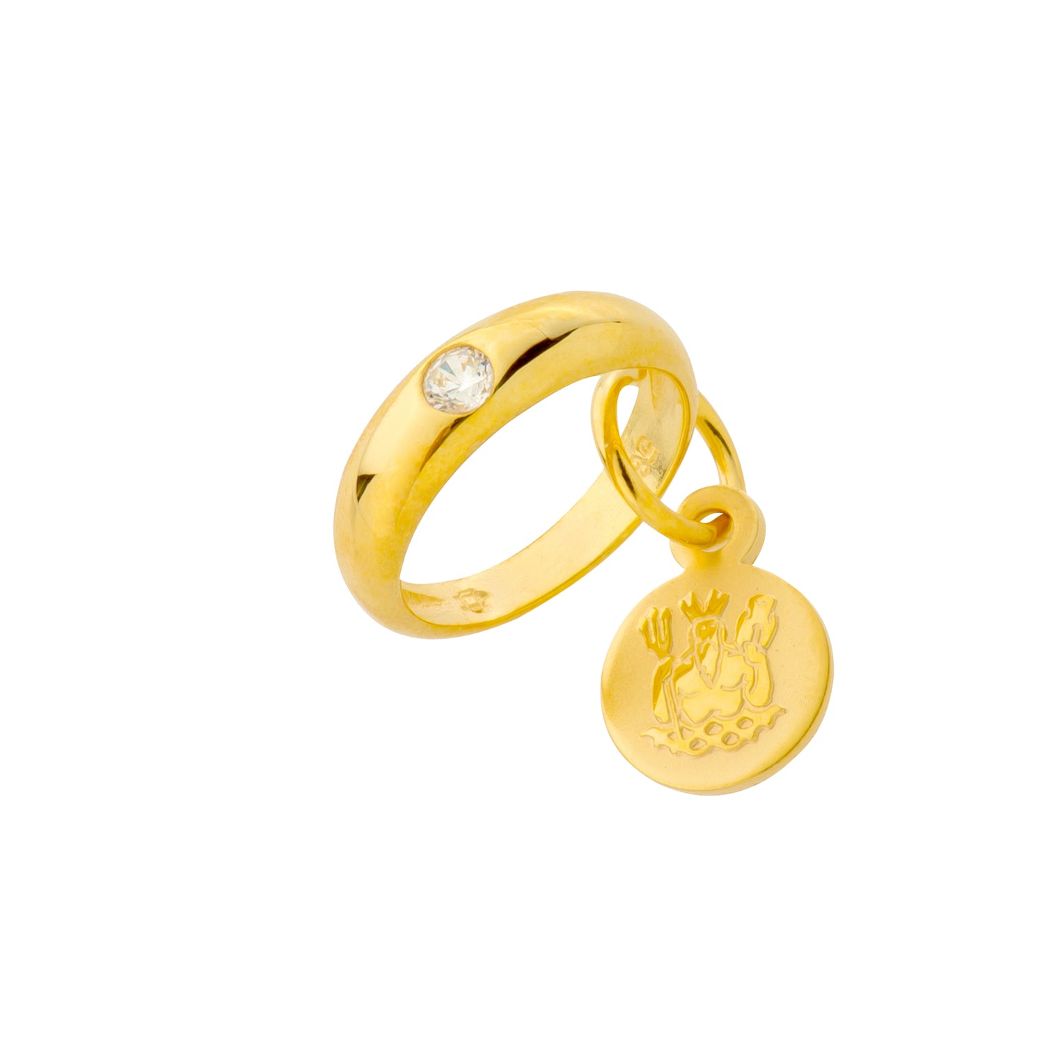 Baptism ring zodiac sign