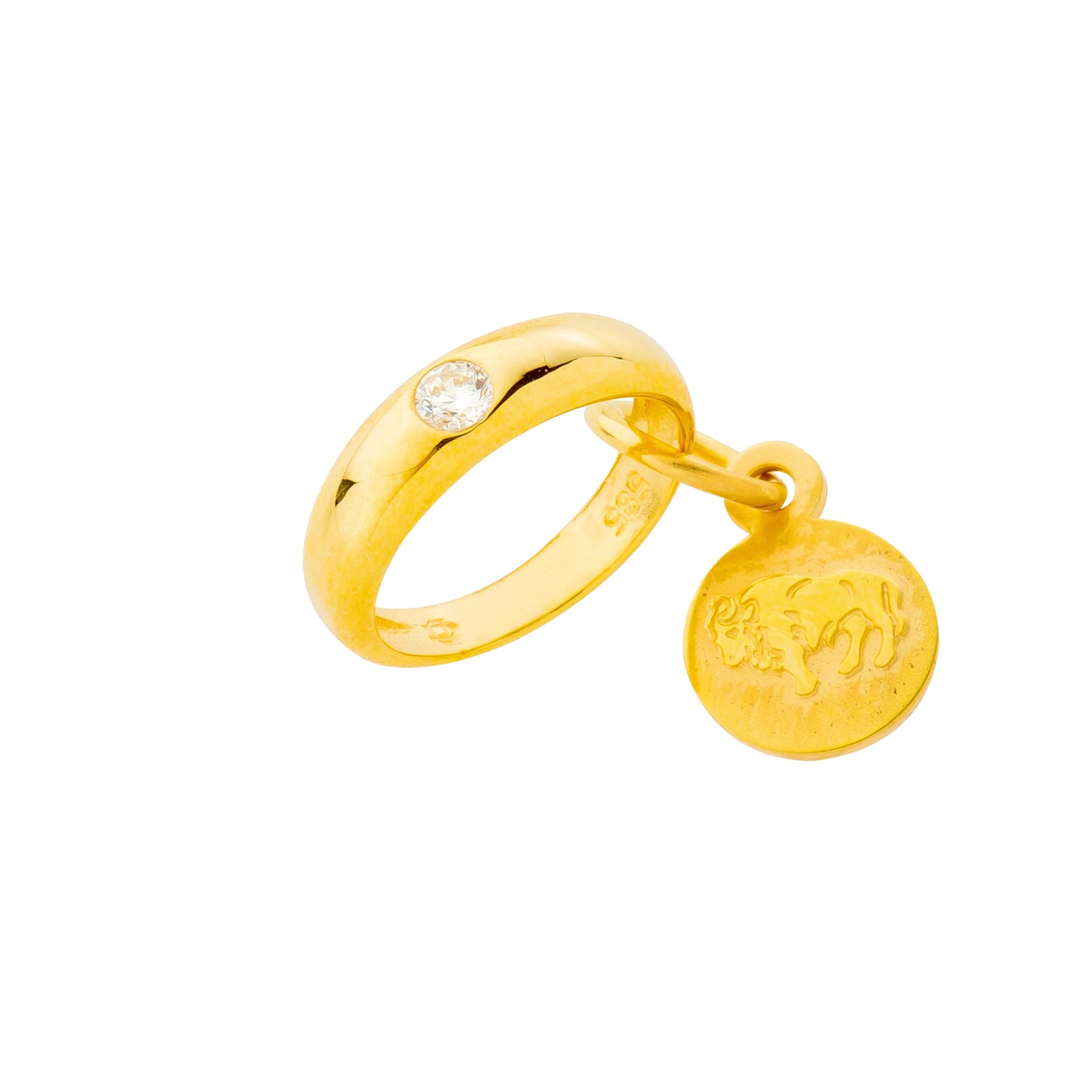 Baptism ring zodiac sign