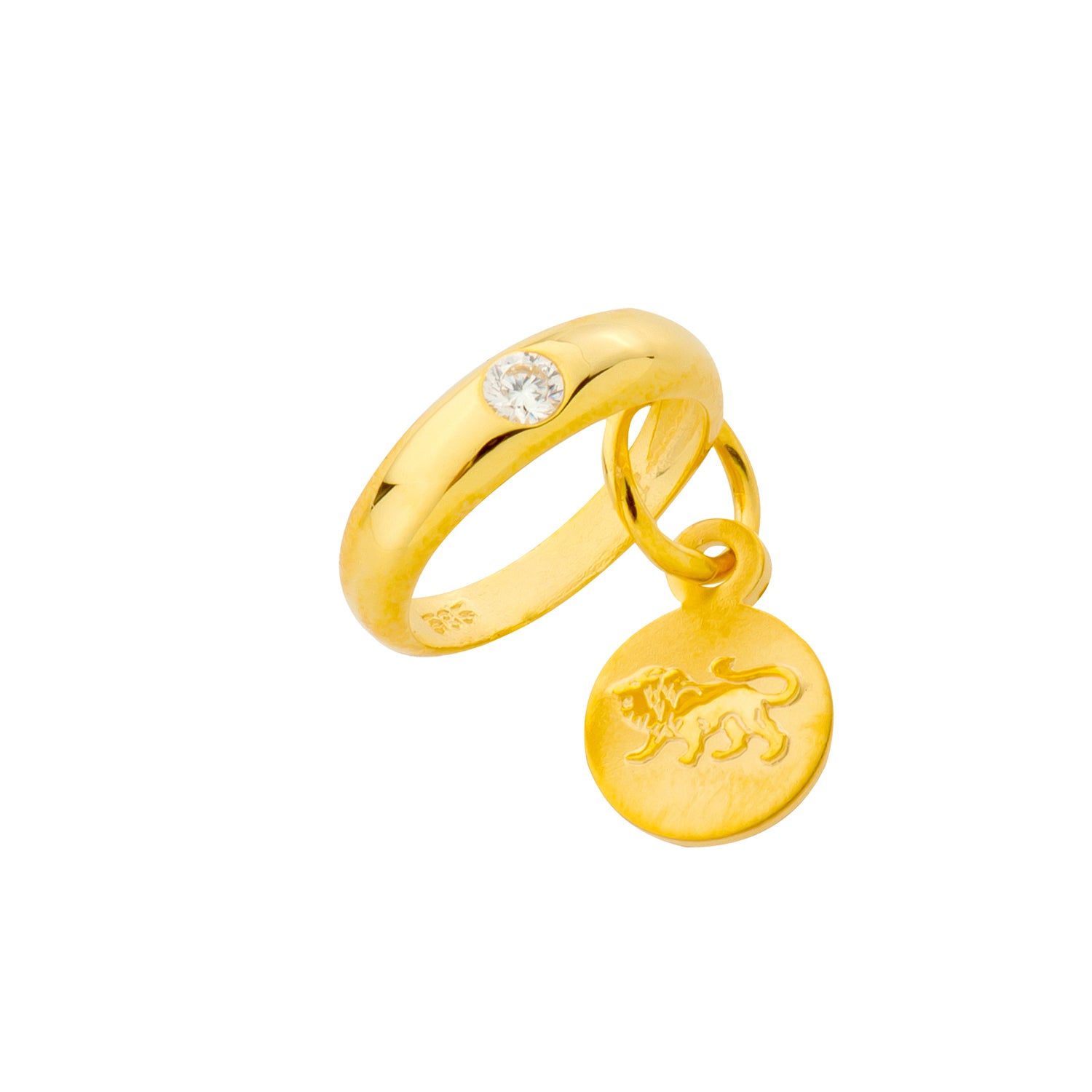 Baptism ring zodiac sign