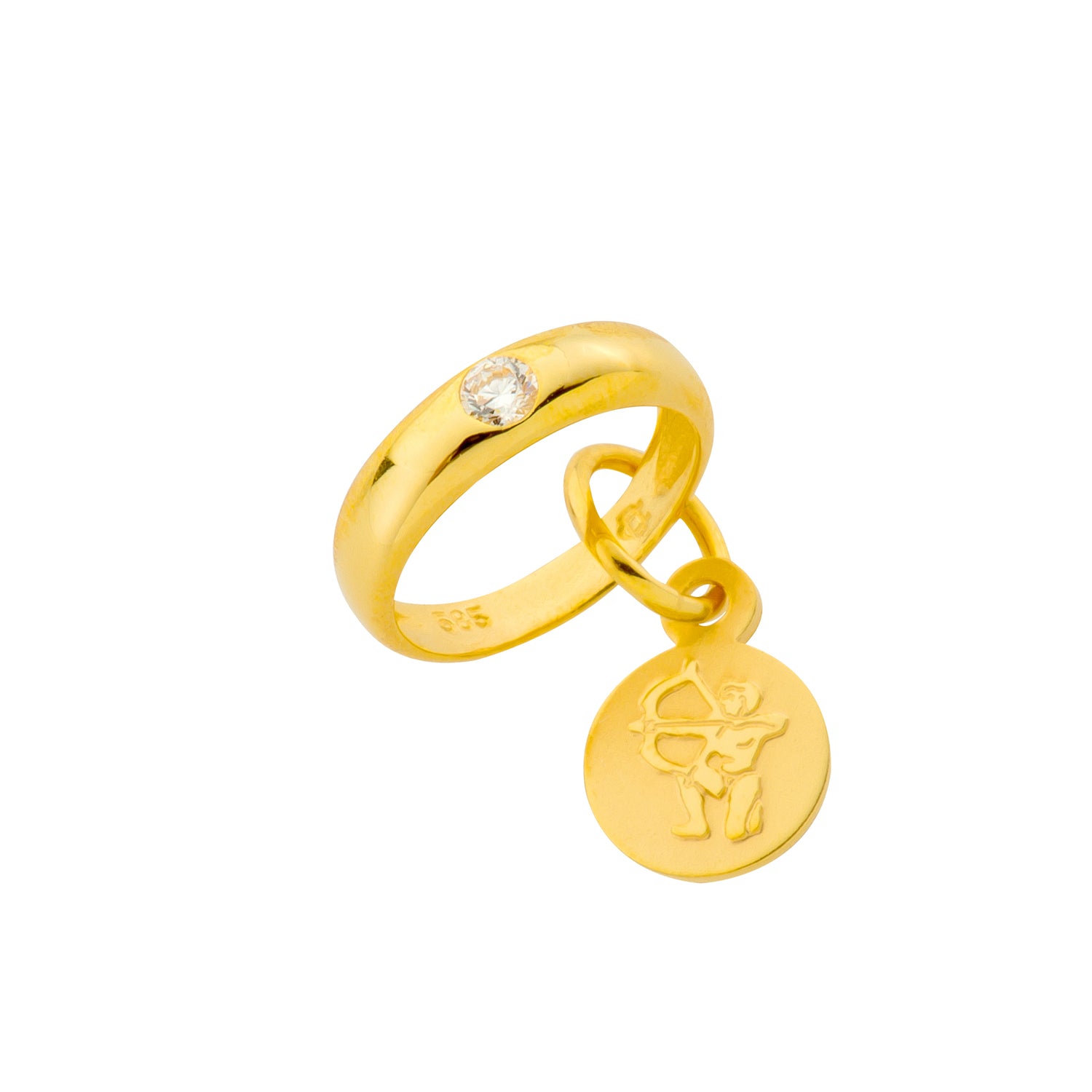 Baptism ring zodiac sign