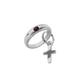 Taufring mit Kreuz