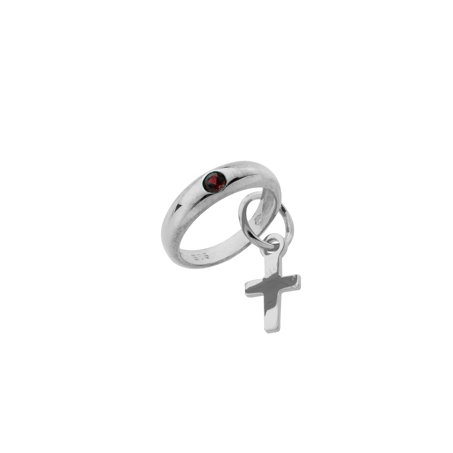 Taufring mit Kreuz