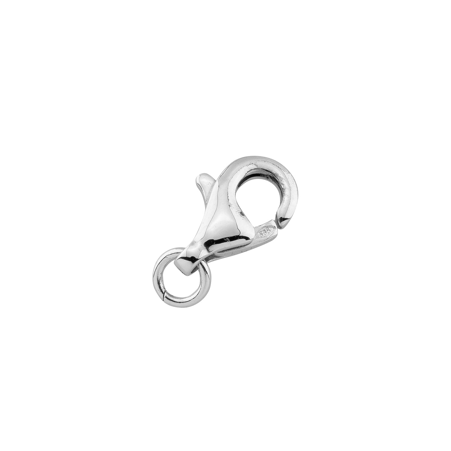 Karabiner rund 585/- Weißgold