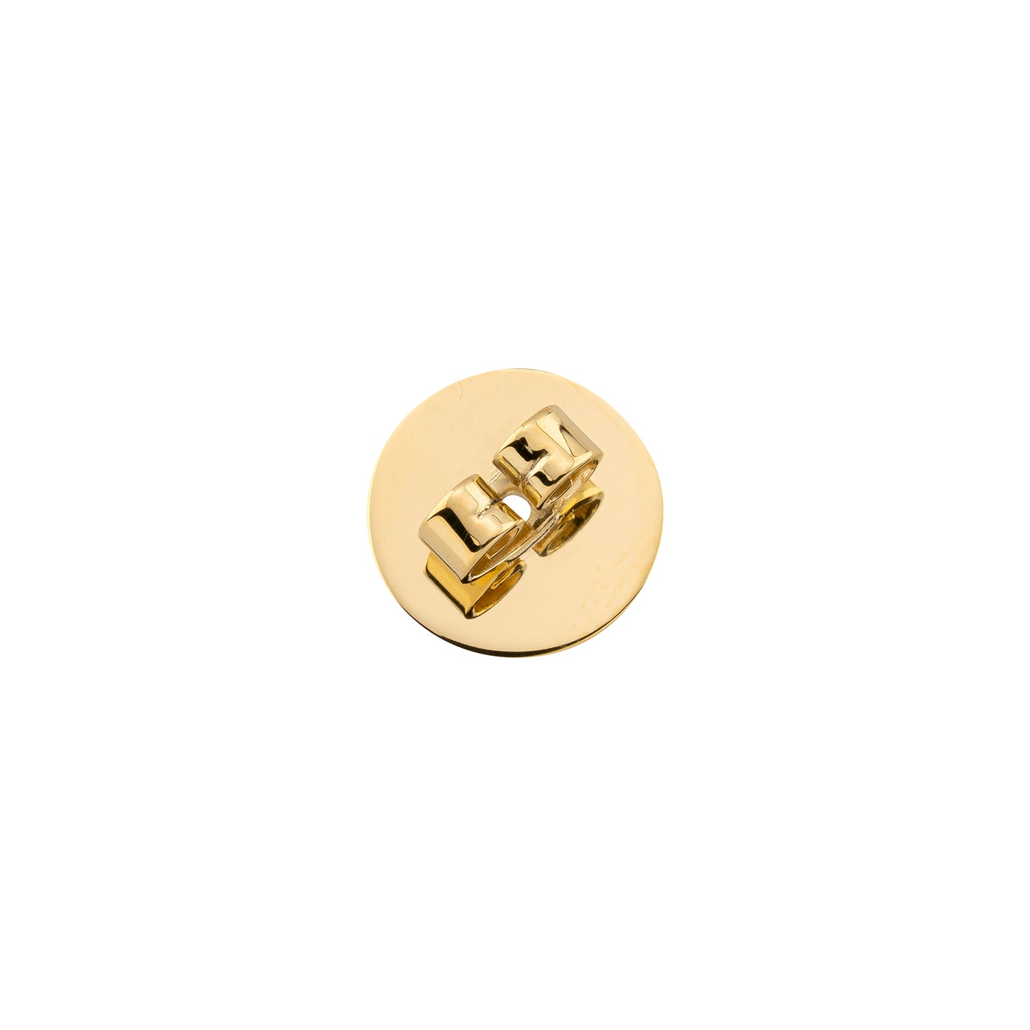 Ohrstecker-Verschluss + Platte 585/- Gelbgold