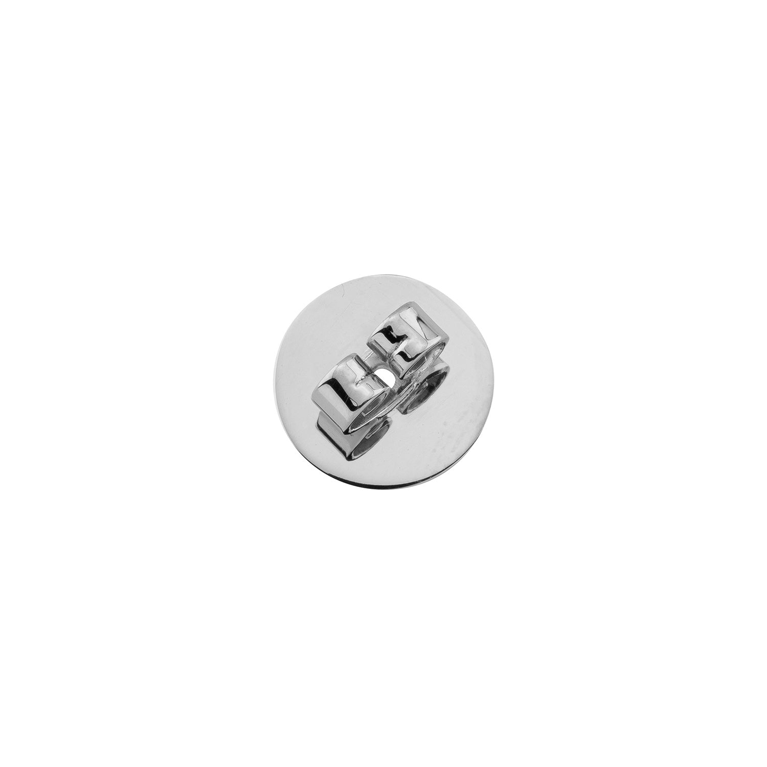 Ohrstecker-Verschluss + Platte 585/- Weißgold