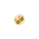 Ohrstecker-Verschluss + Platte 585/- Gelbgold