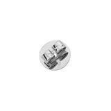 Ohrstecker-Verschluss + Platte 585/- Weißgold