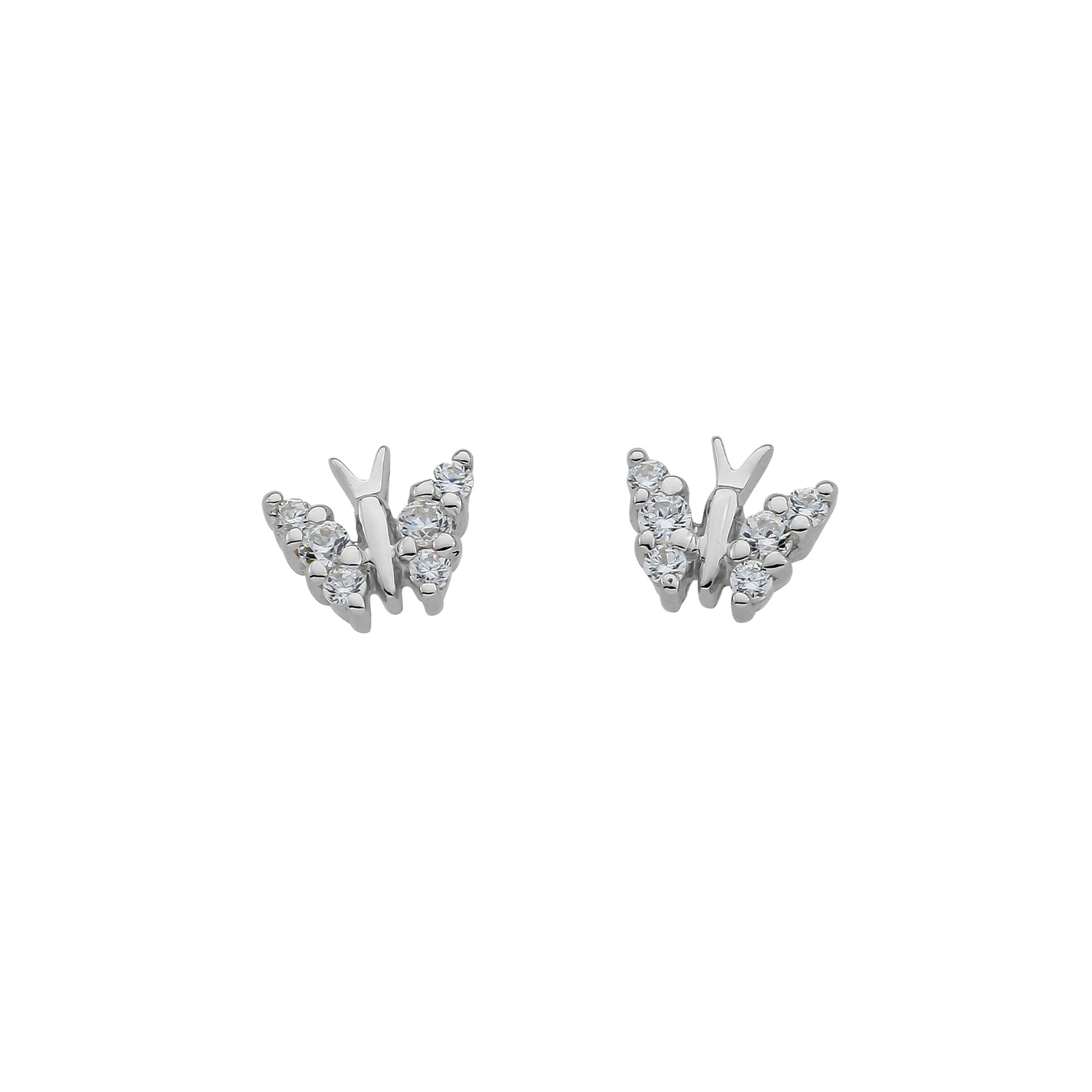 Butterfly stud earrings