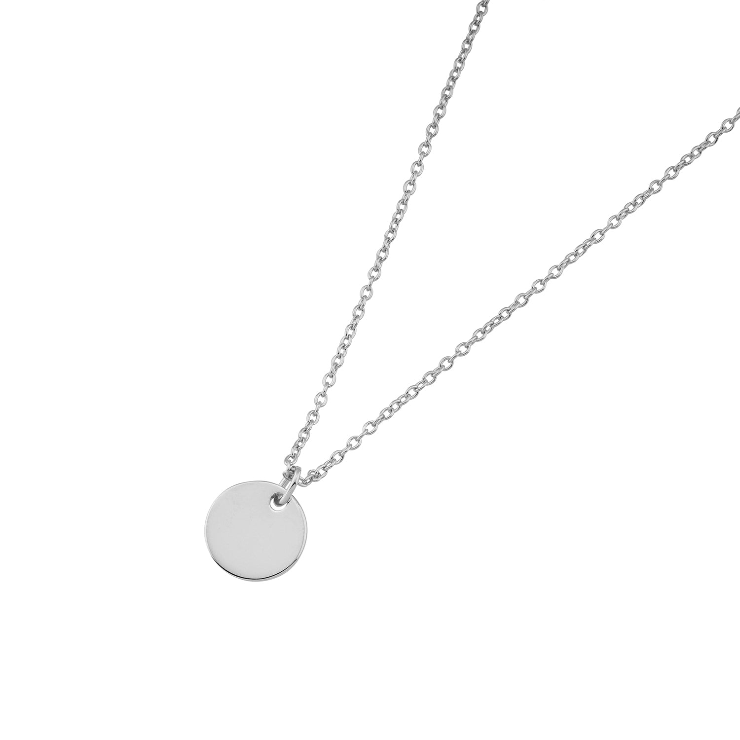 Necklace with engraving plate