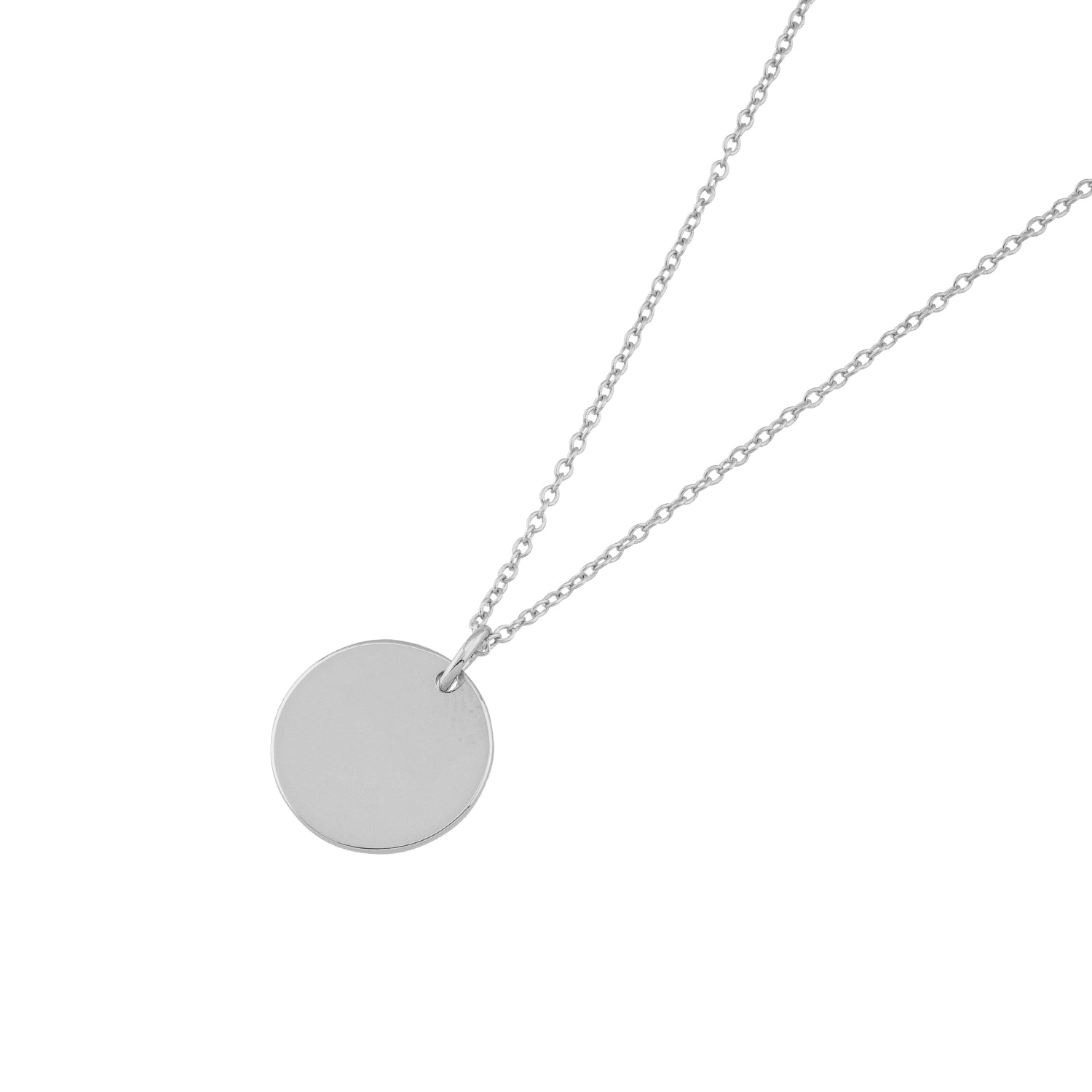 Necklace with engraving plate