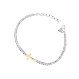 Tennis Armband Kreuz