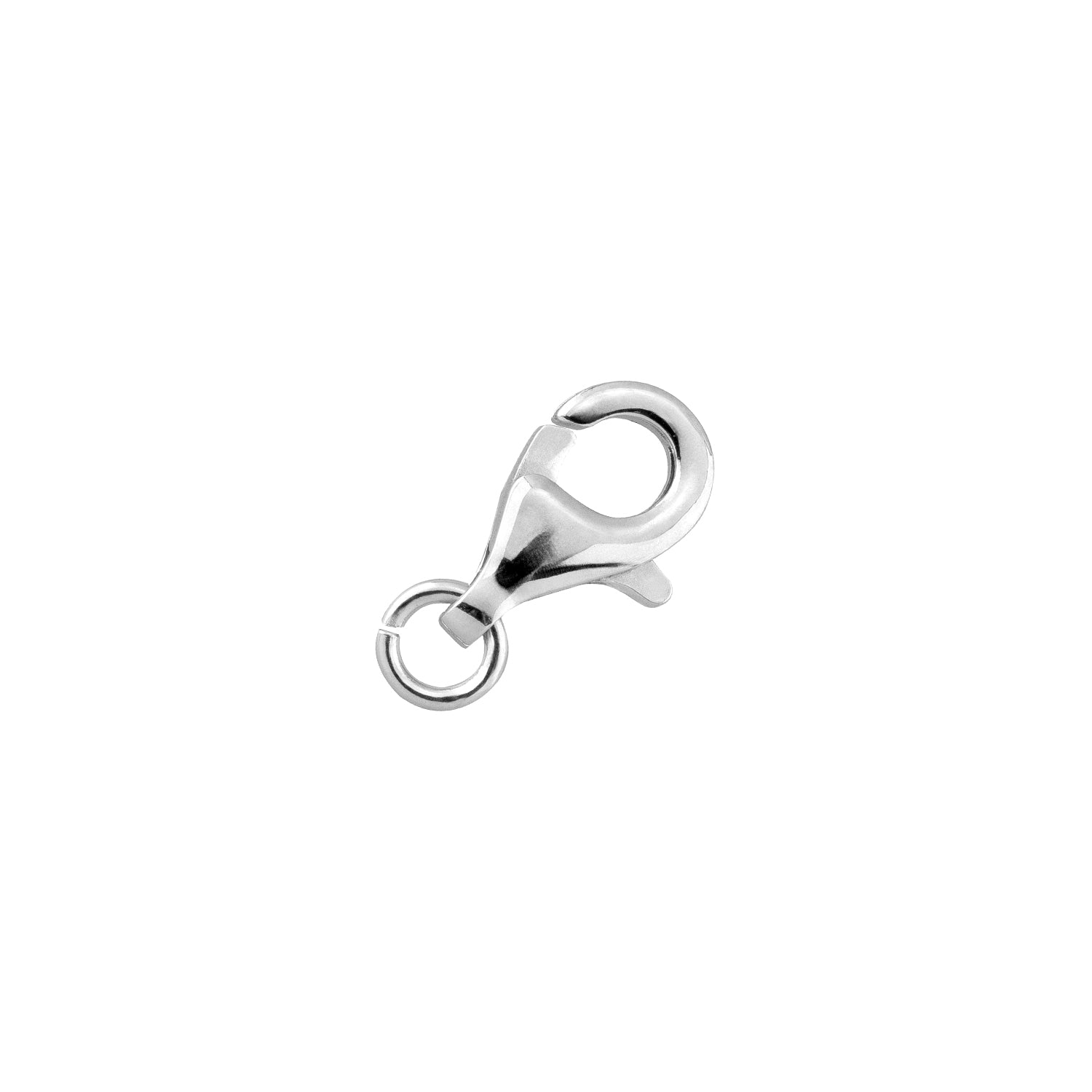 Karabiner rund 925/- Silber rhodiniert