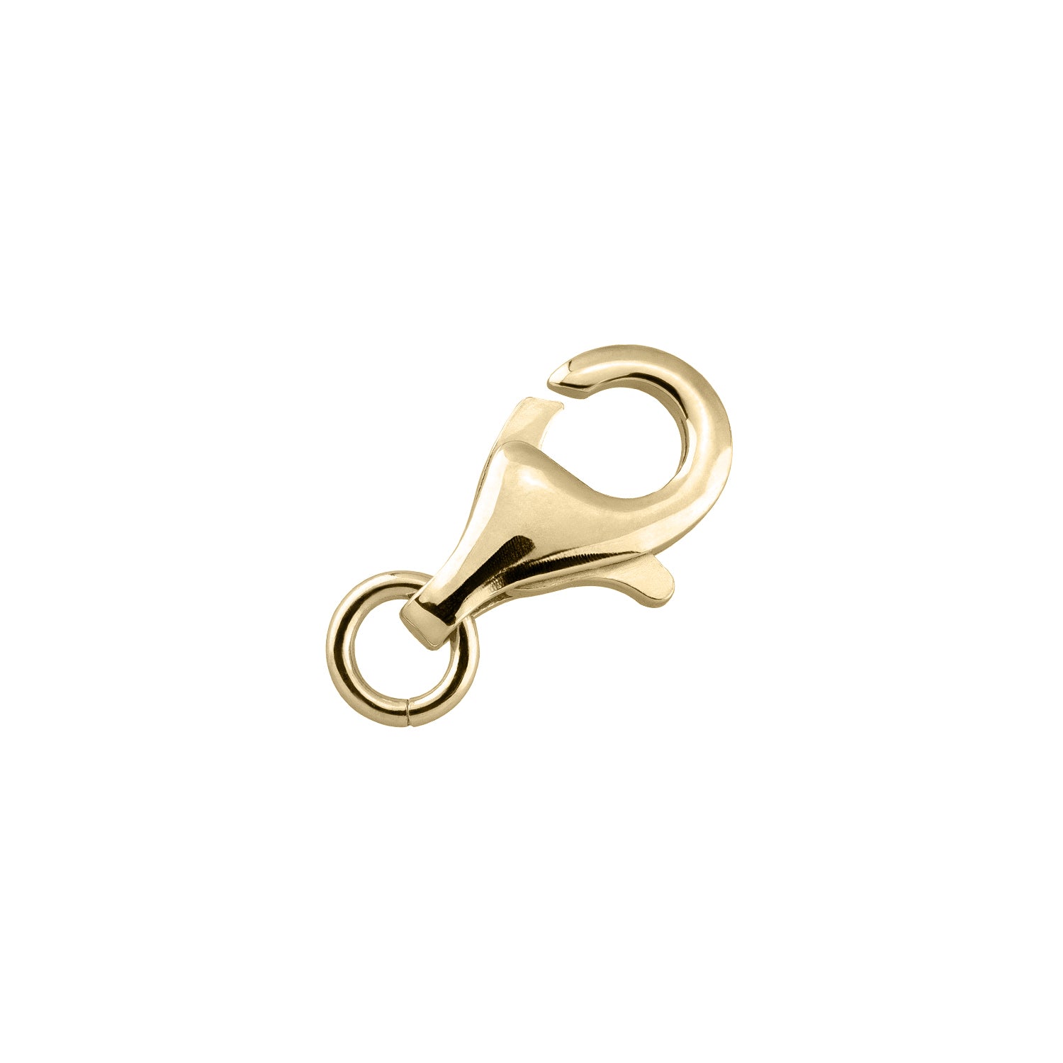 Karabiner rund 925/- Silber vergoldet