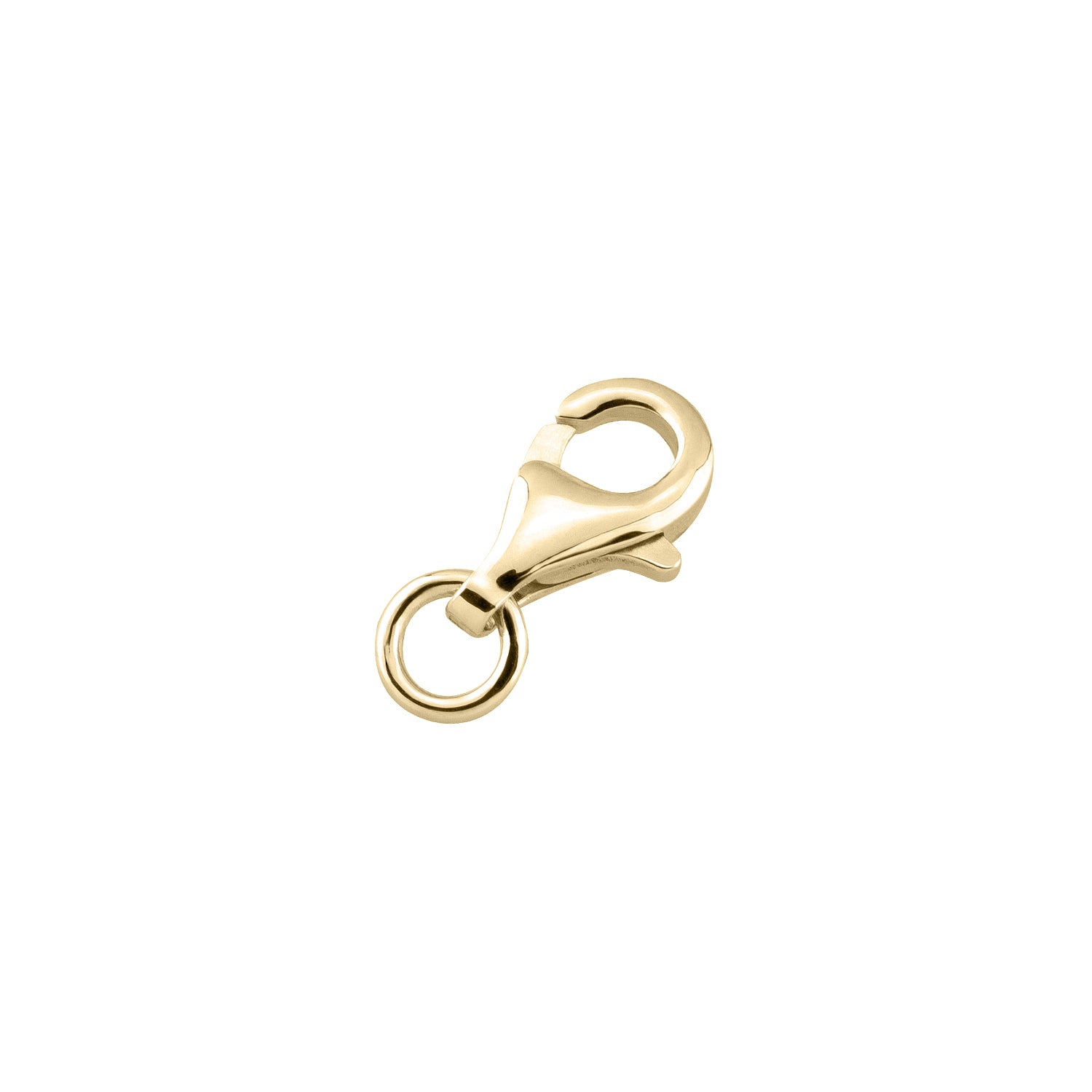 Karabiner rund 925/- Silber vergoldet