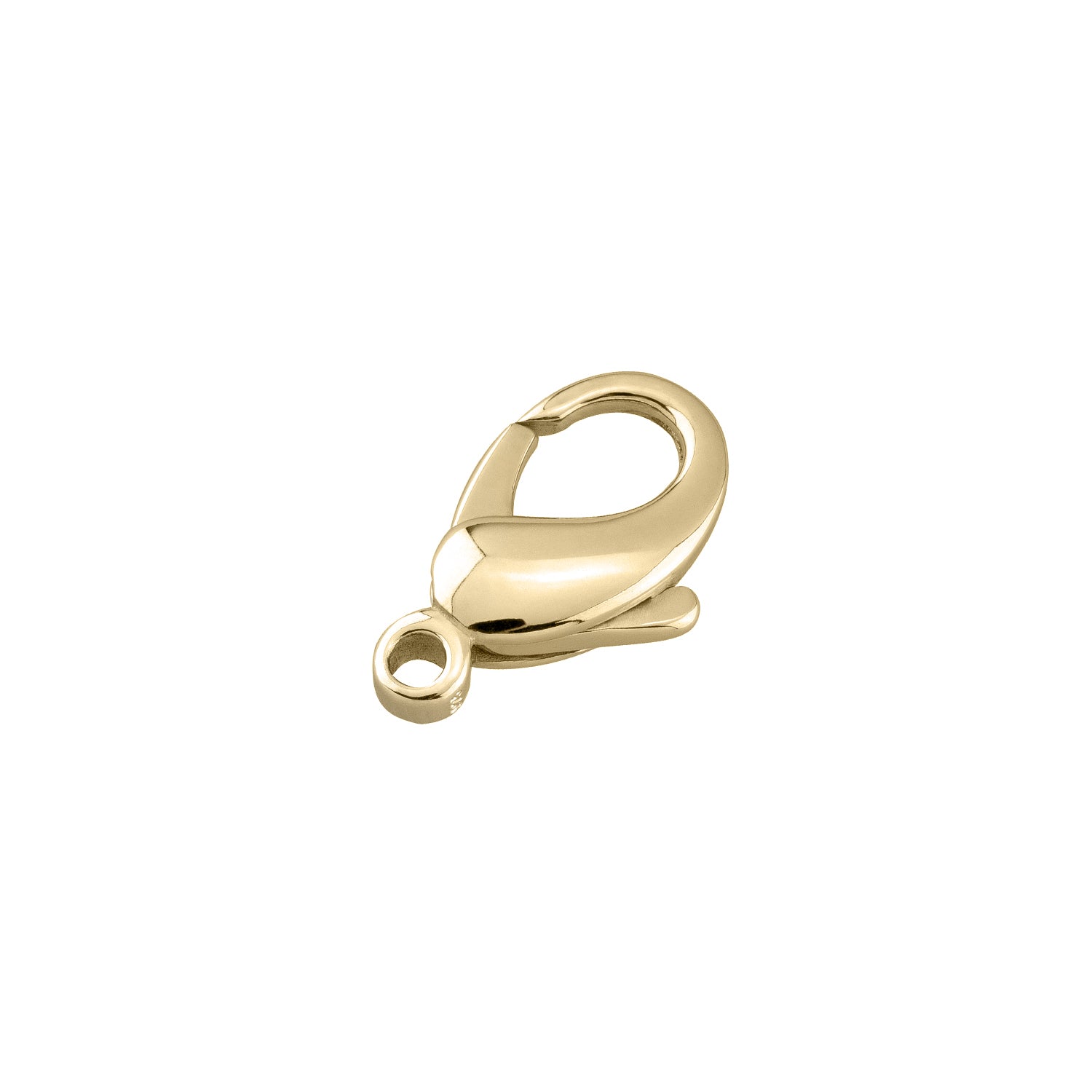 Karabiner rund 925/- Silber vergoldet