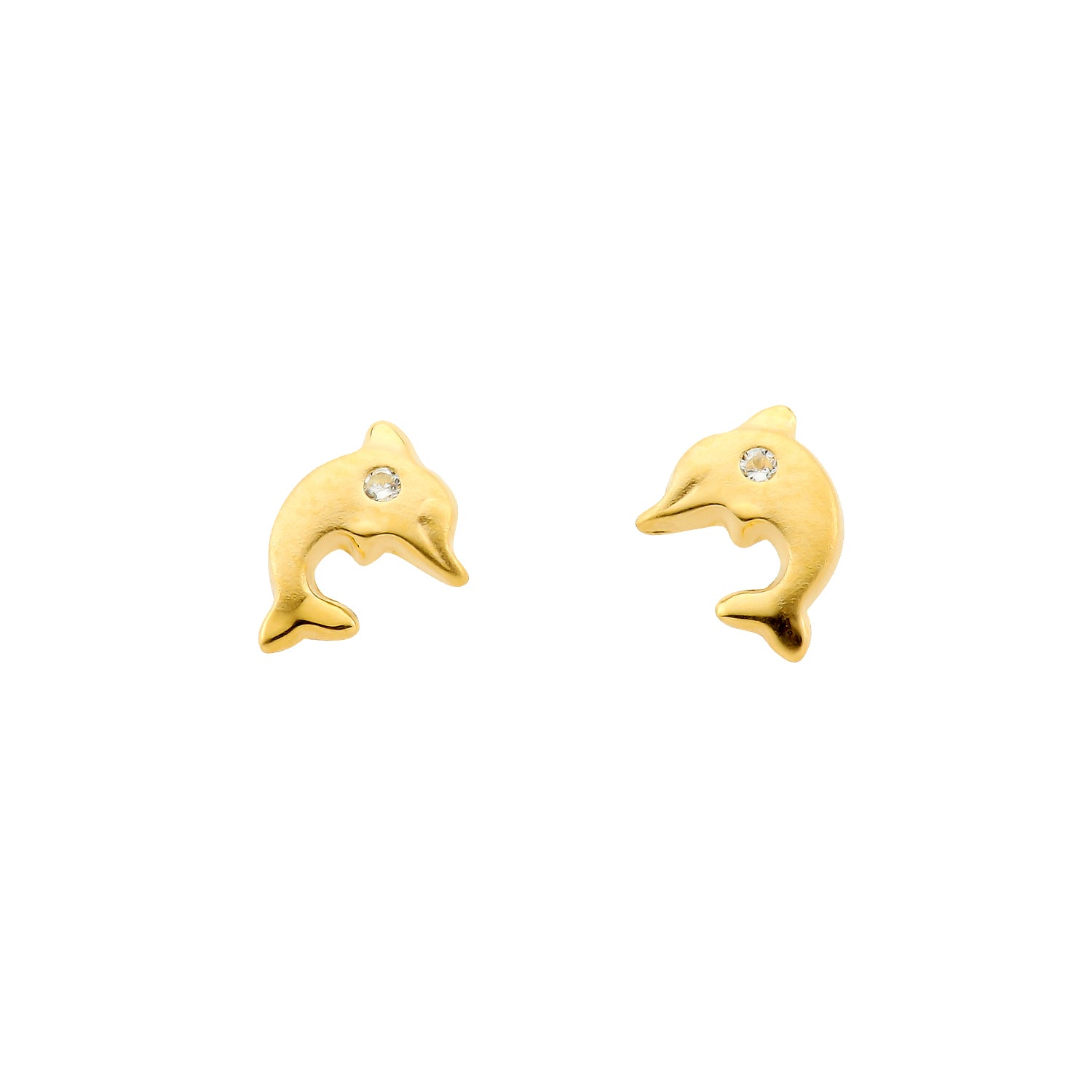 Dolphin stud earrings