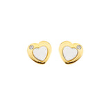 Heart stud earrings