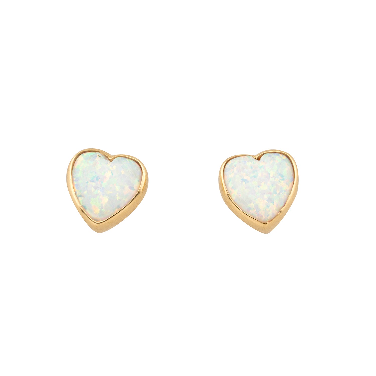 Heart stud earrings