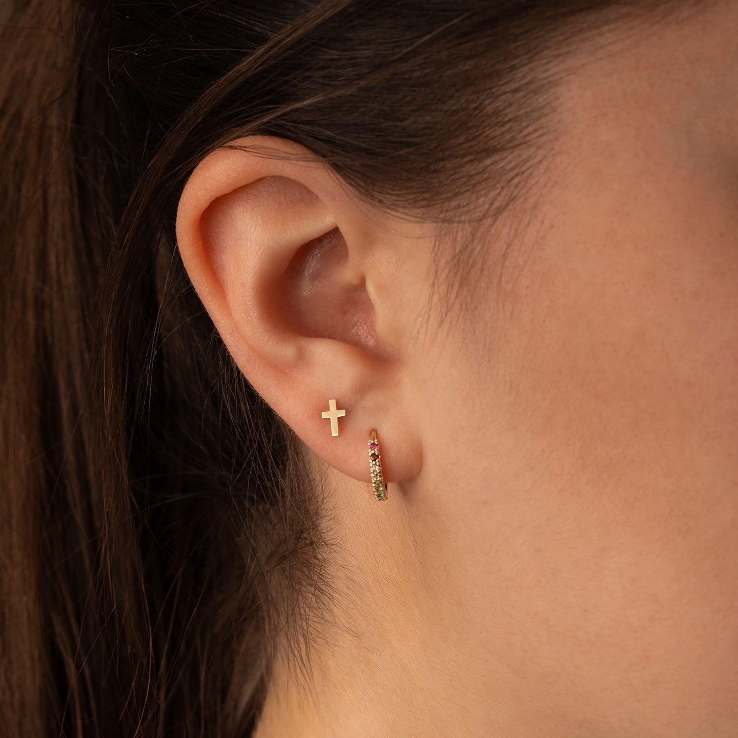 Ohrstecker Kreuz