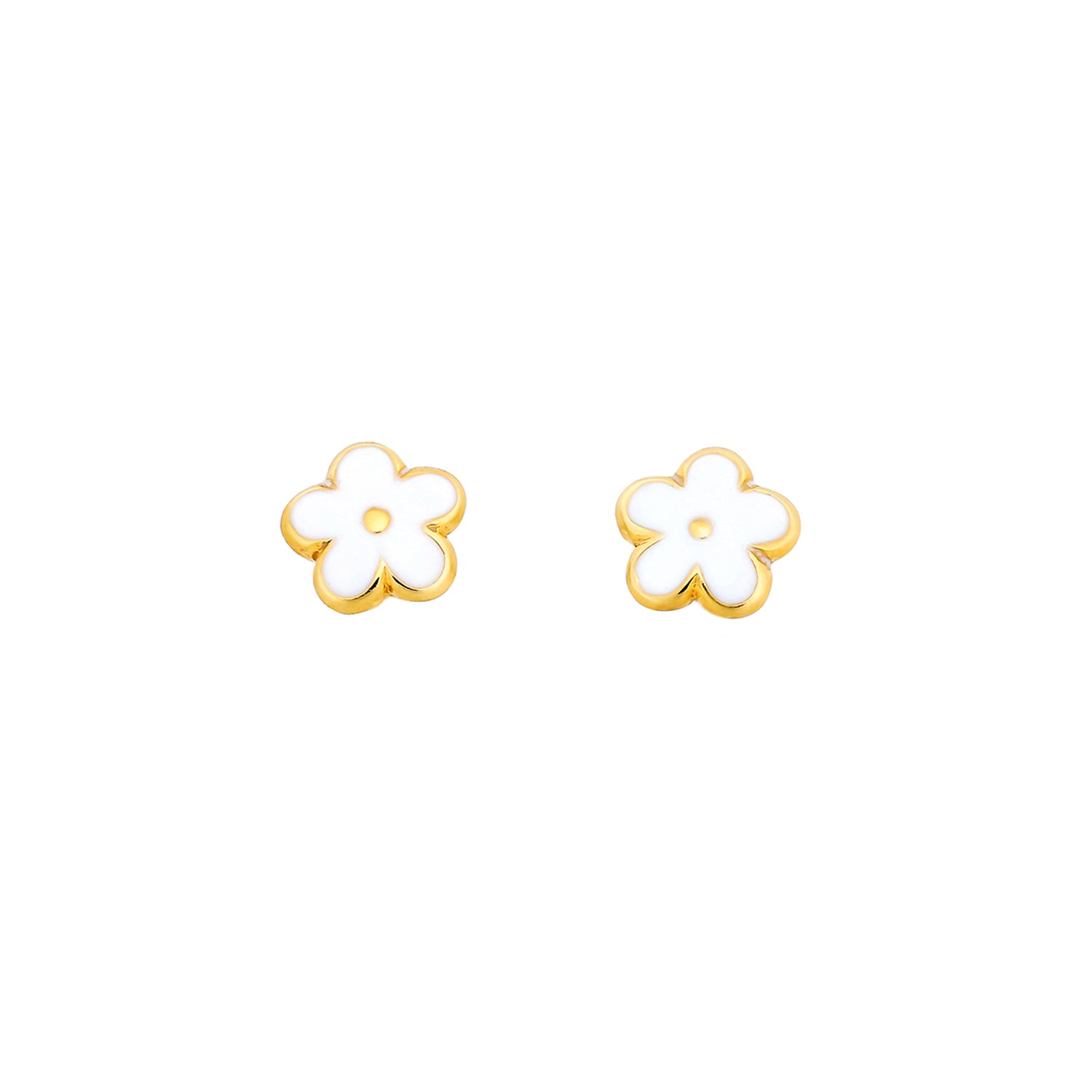Flower stud earrings