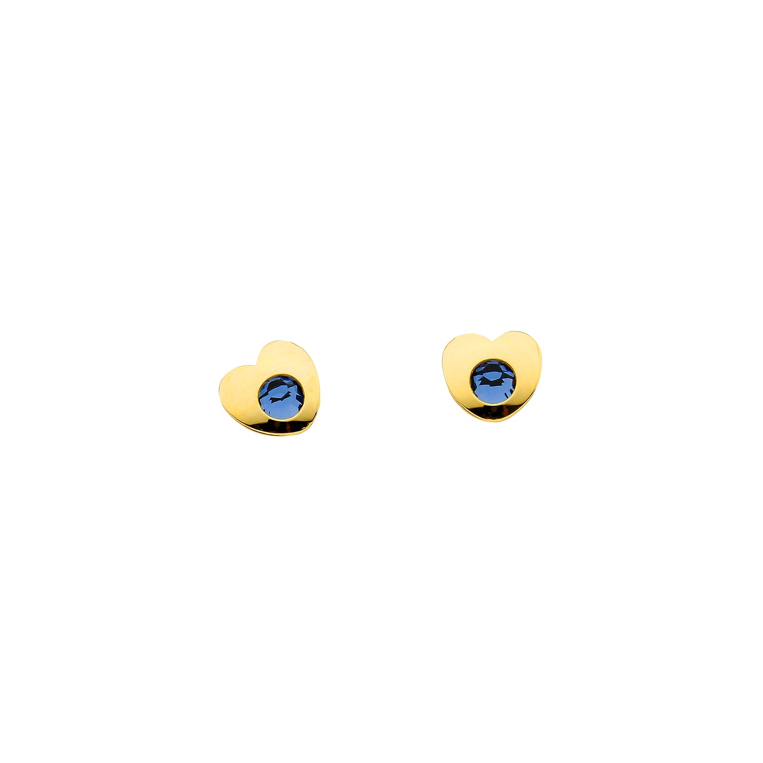 Heart stud earrings