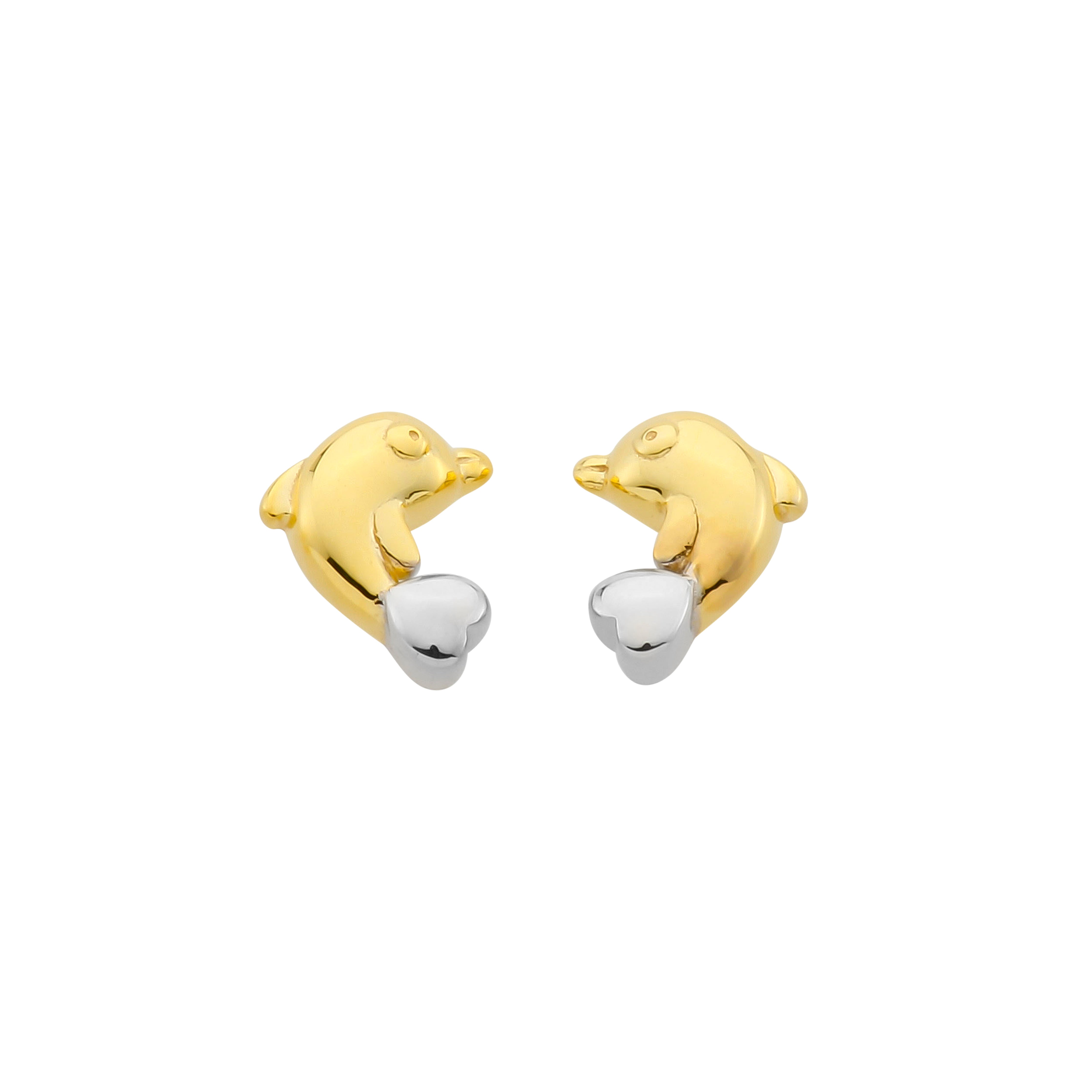 Dolphin stud earrings