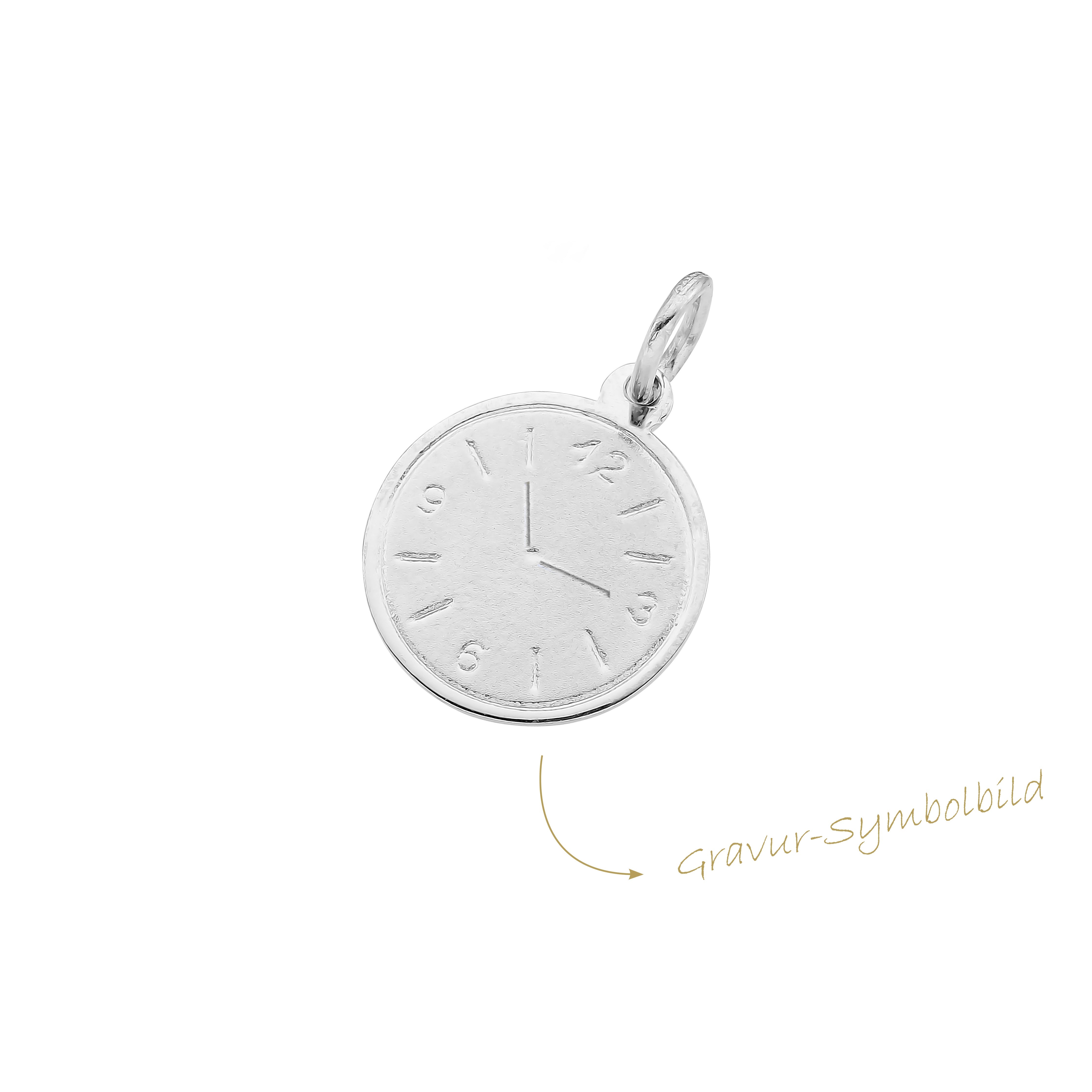 Pendant christening clock