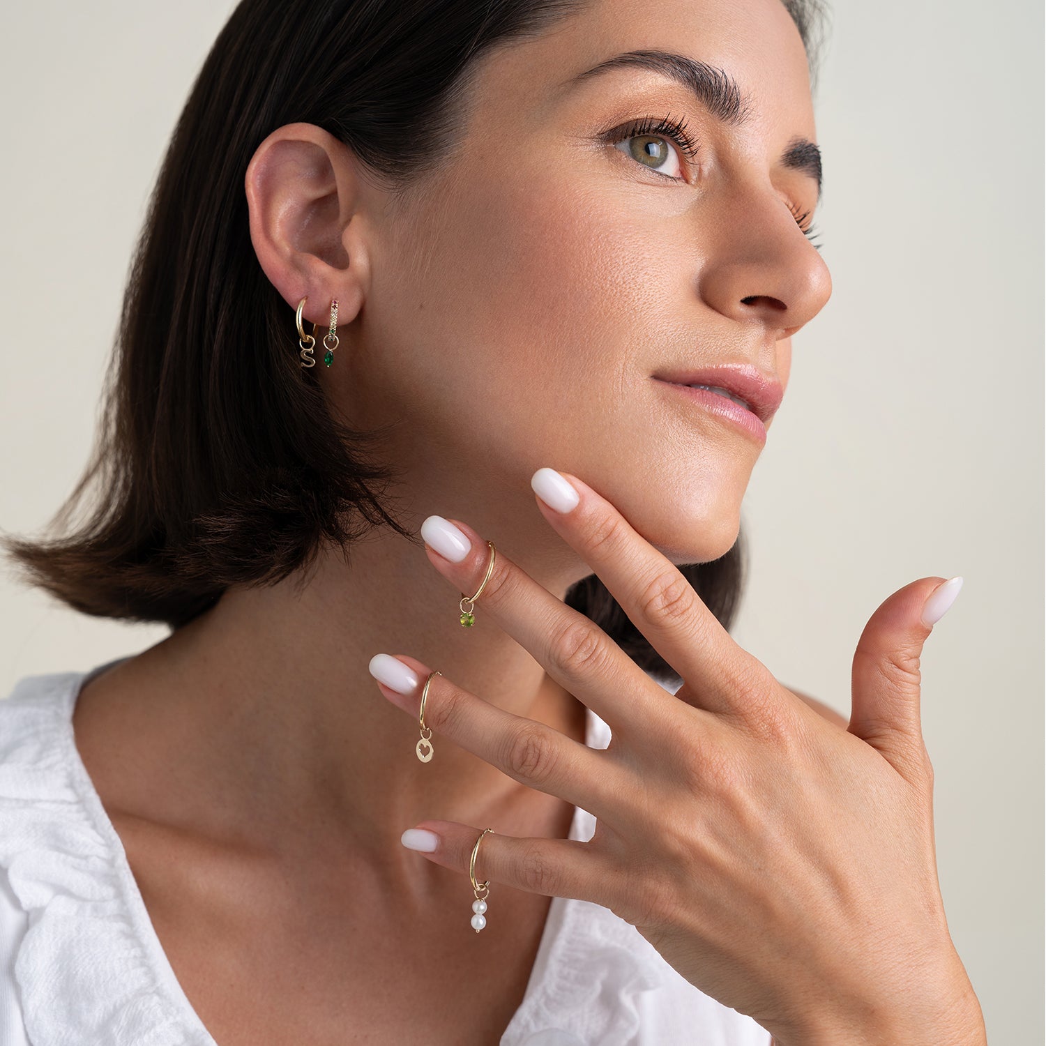 hoop earrings