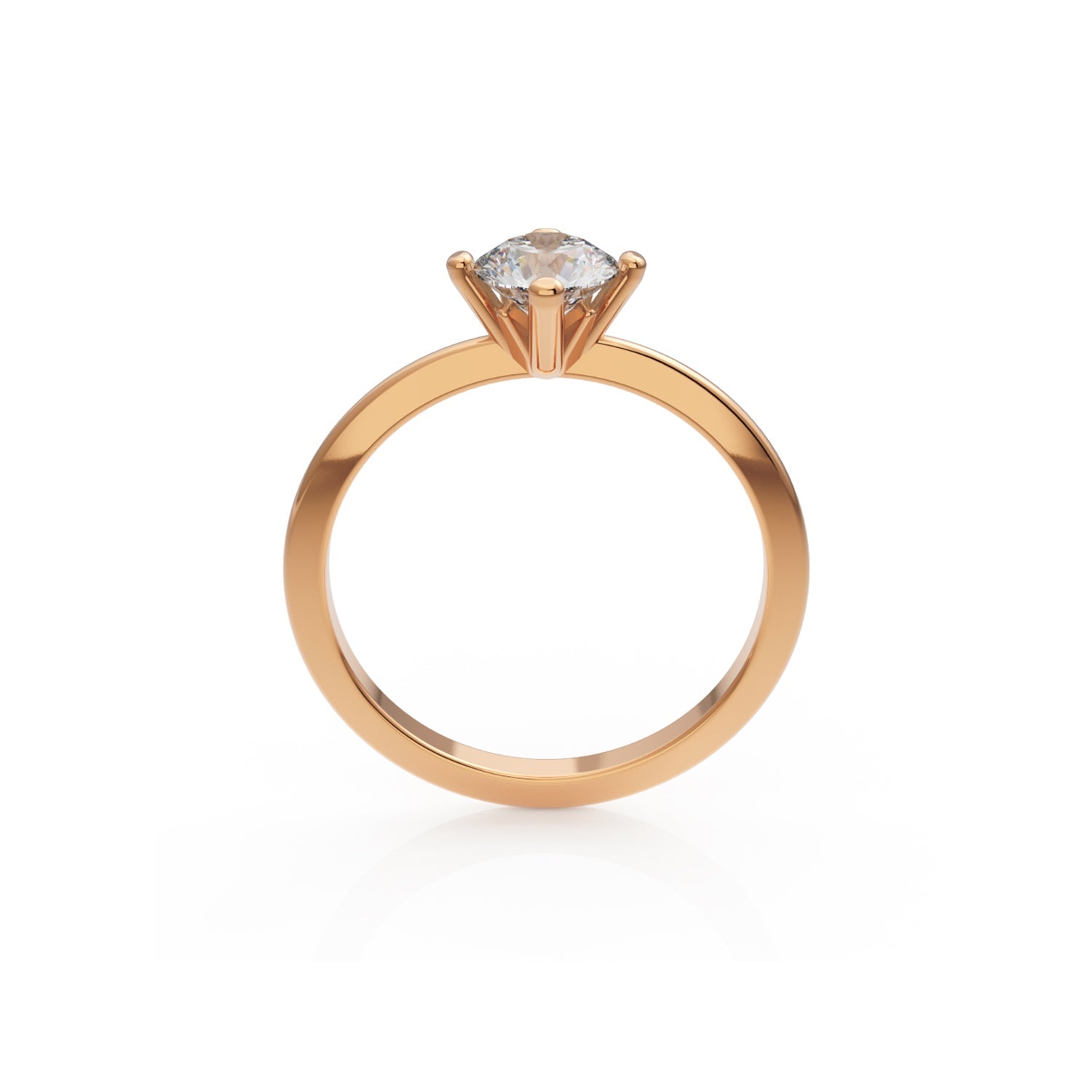 Verlobungsring Terry G/VS – Rotgold 14 Karat (585)