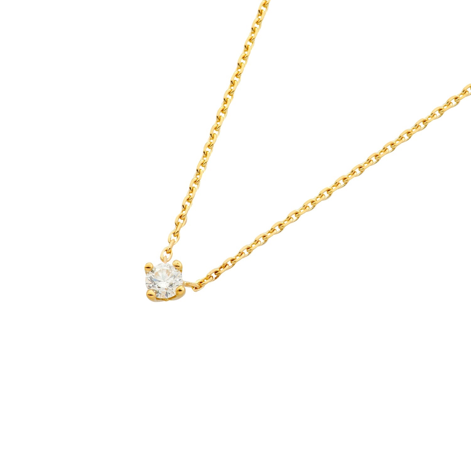 Collier Terry Lab-Grown – Gelbgold 18 Karat (750)