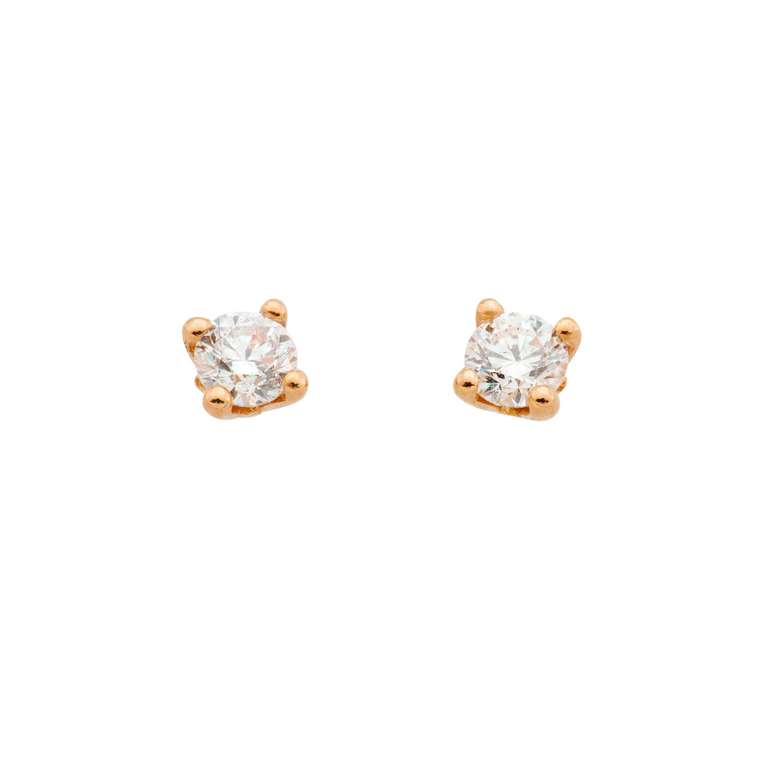 Ohrstecker Terry Lab-Grown – Rotgold 14 Karat (585)