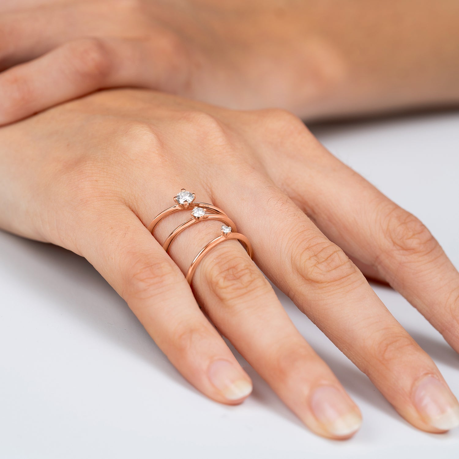 Verlobungsring Terry Lab-Grown – Rotgold 14 Karat (585)