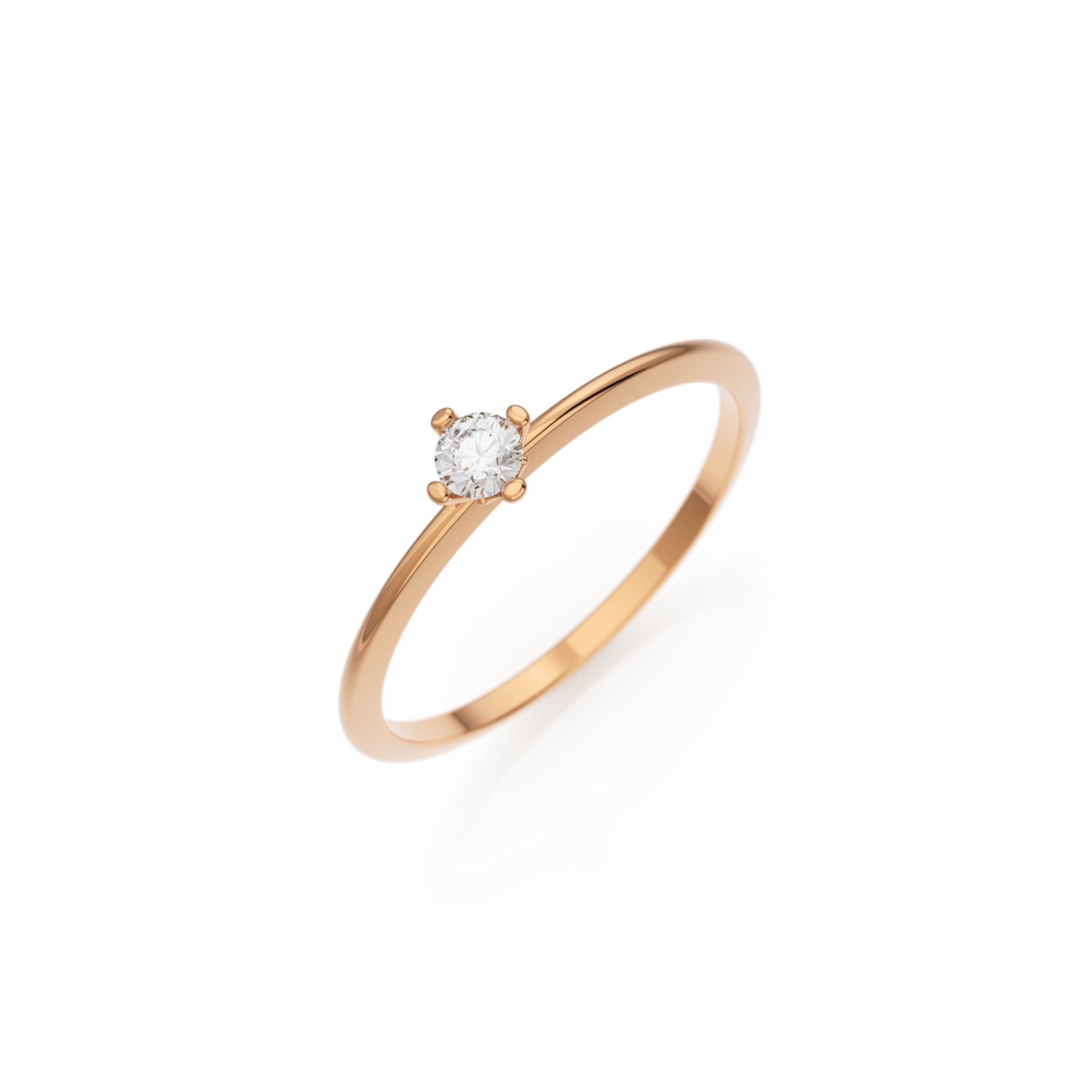 Verlobungsring Terry Lab-Grown – Rotgold 14 Karat (585)
