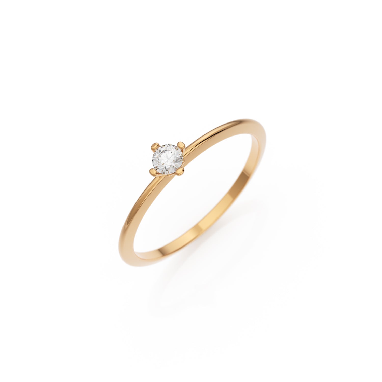 Verlobungsring Terry H/SI – Roségold 14 Karat (585)