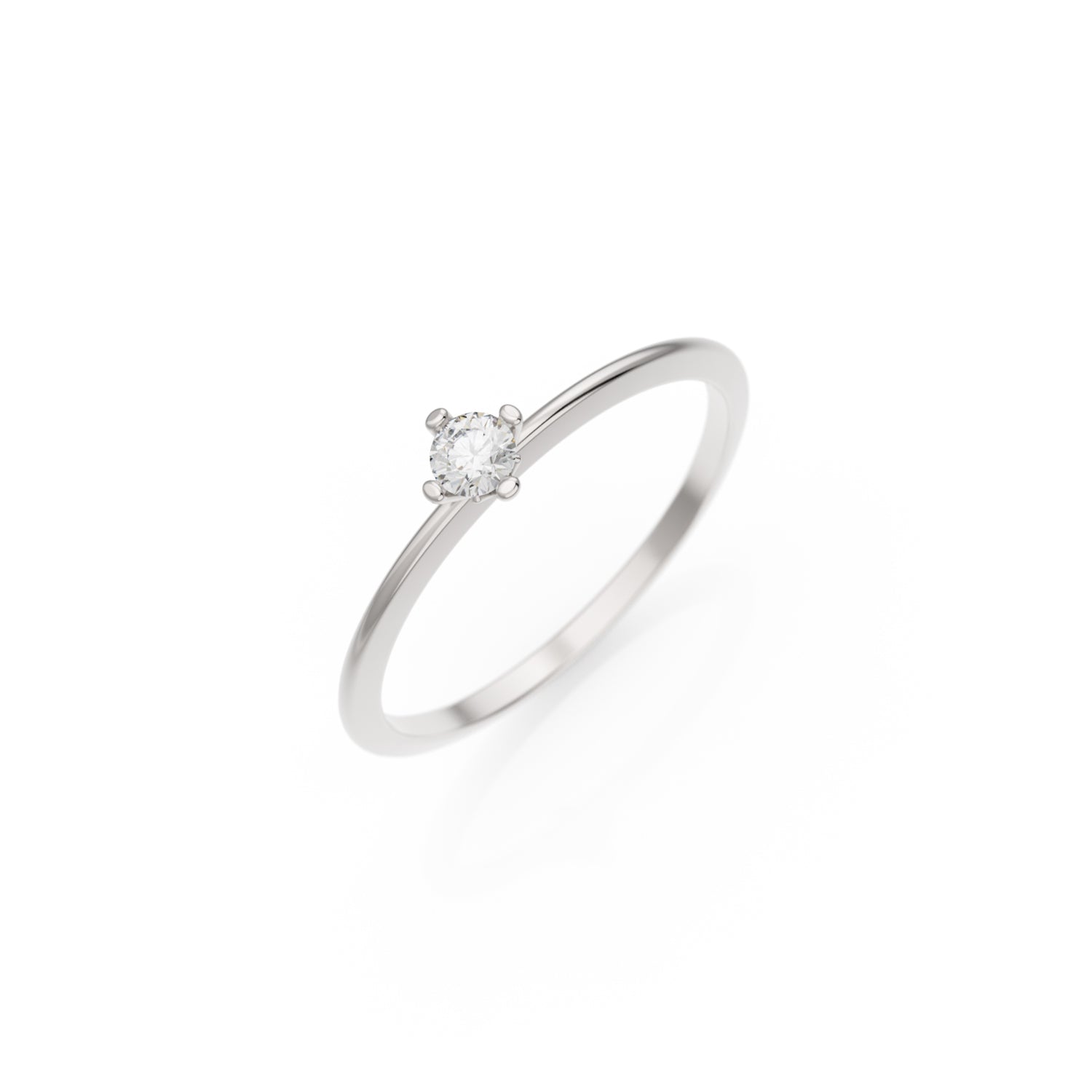 Verlobungsring Terry in Weißgold 14 Karat (585) mit Lab-Grown-Diamant