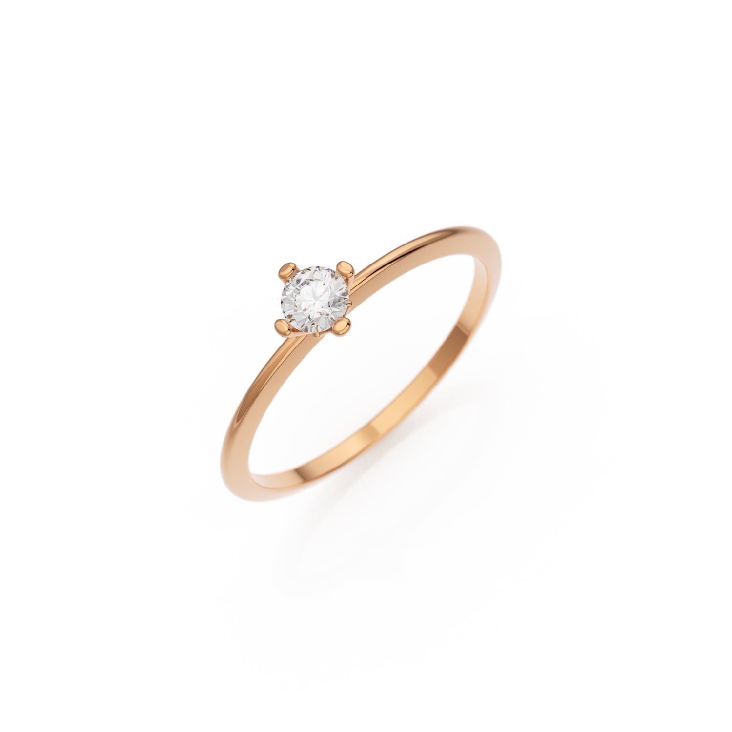 Verlobungsring Terry Lab-Grown – Rotgold 14 Karat (585)