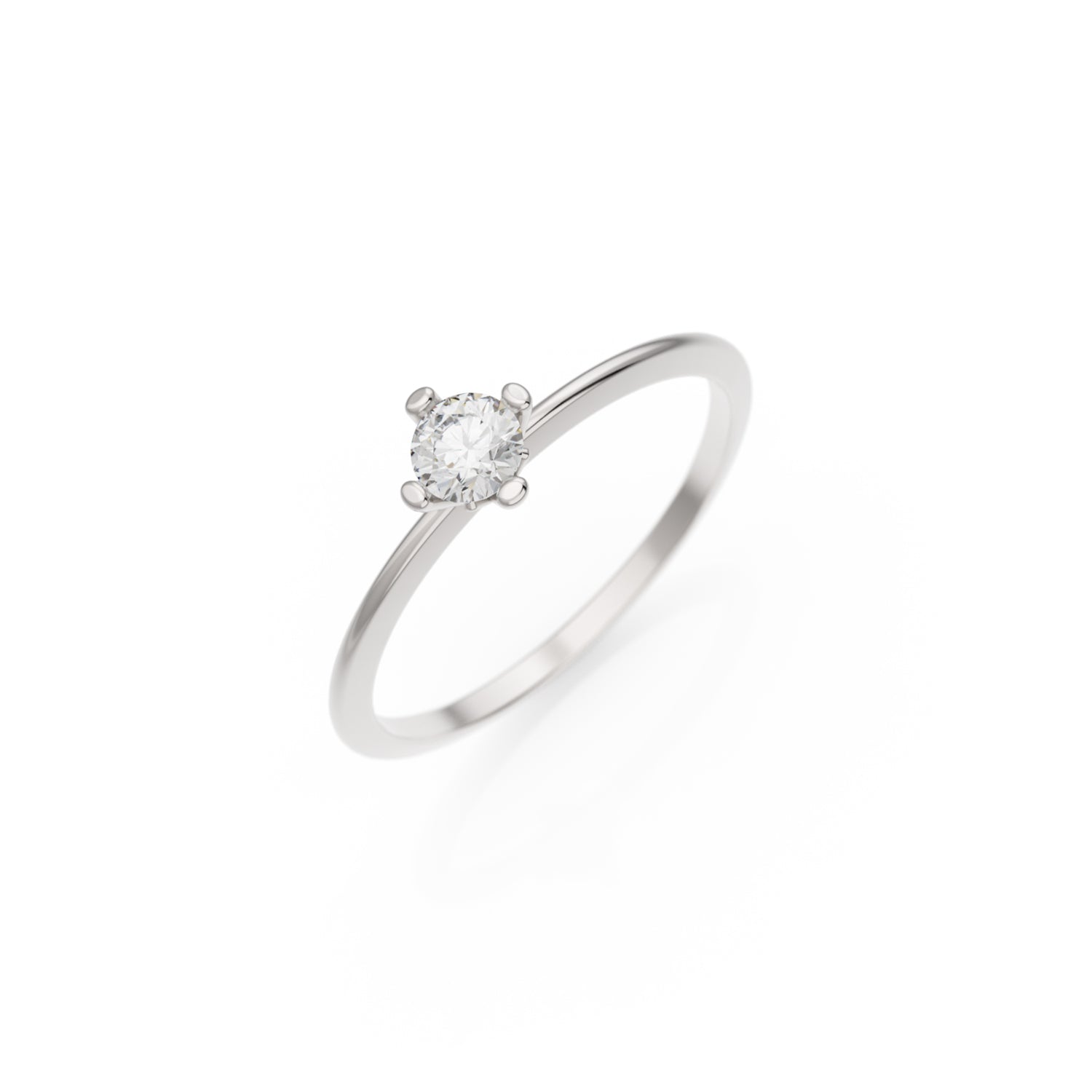 Verlobungsring Terry in Weißgold 14 Karat (585) mit Lab-Grown-Diamant