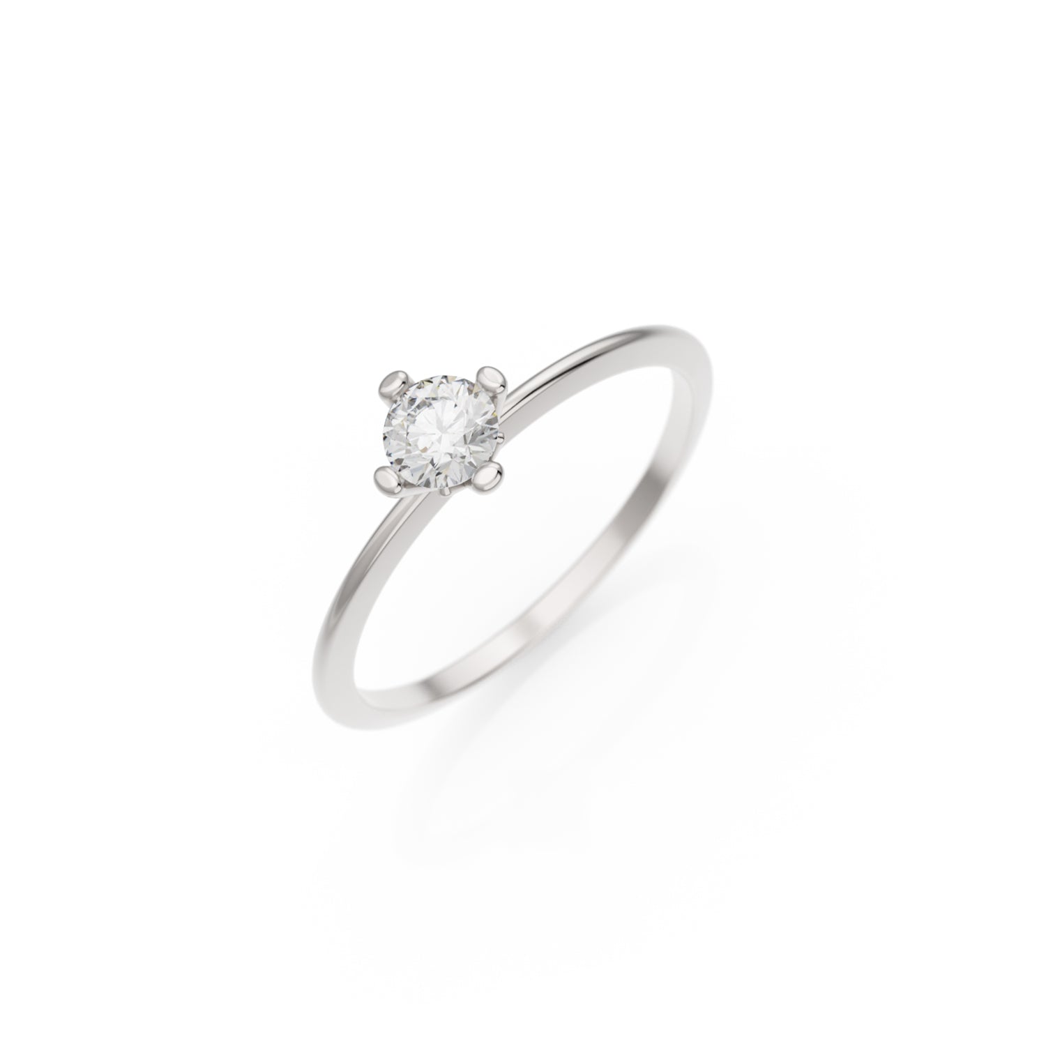 Verlobungsring Terry in Weißgold 14 Karat (585) mit Lab-Grown-Diamant
