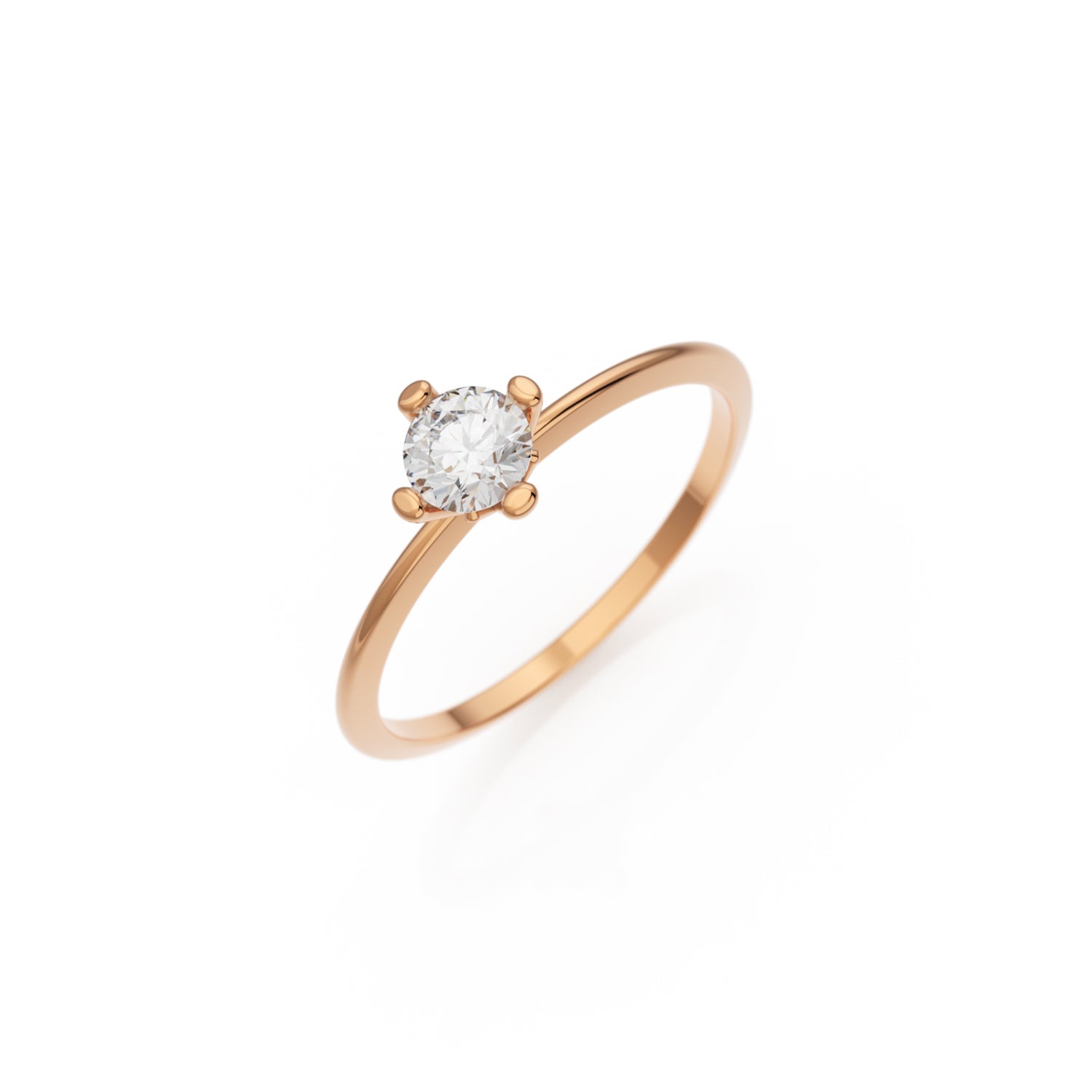 Verlobungsring Terry G/VS – Rotgold 14 Karat (585)