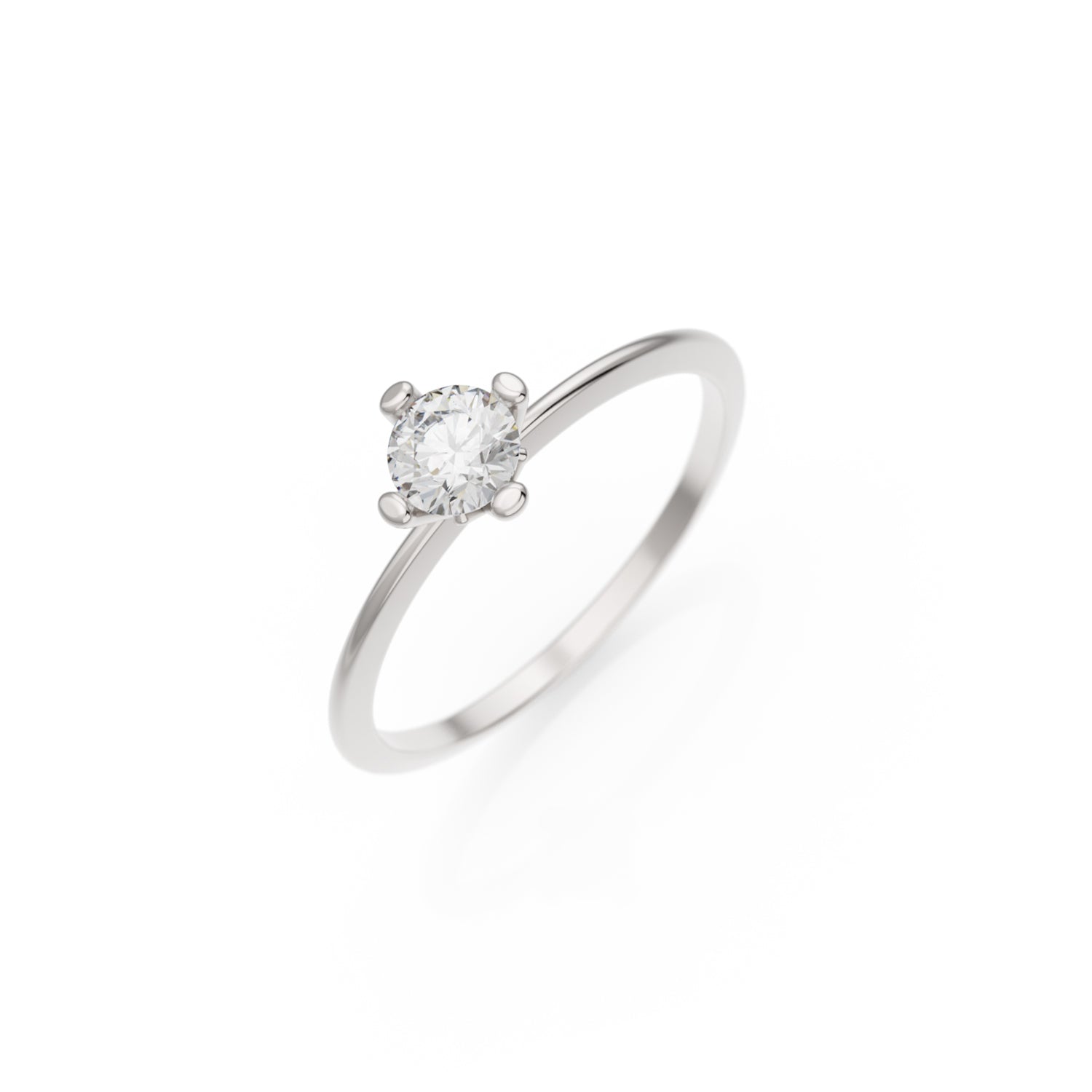Verlobungsring Terry in Weißgold 14 Karat (585) mit 0,30 ct Brillant