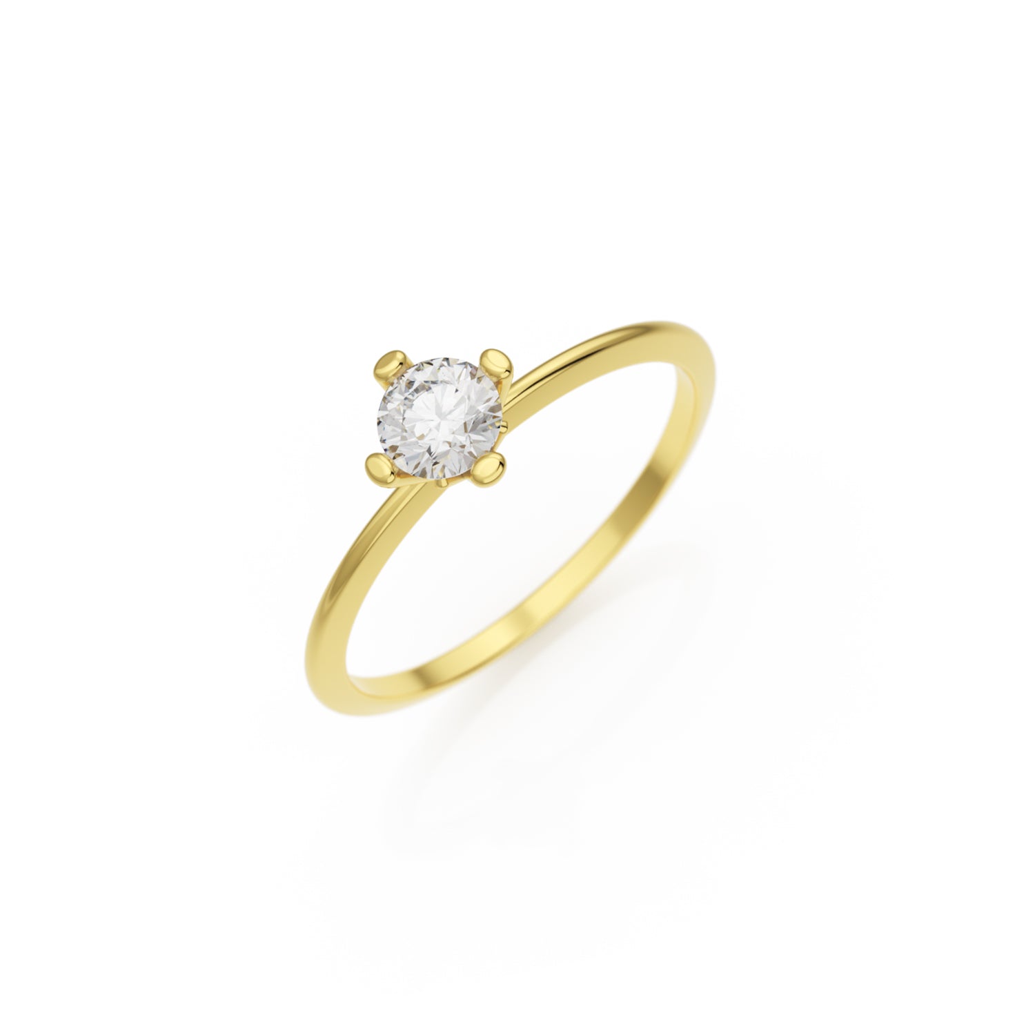 Verlobungsring Terry H/SI – Weißgold 18 Karat (750)