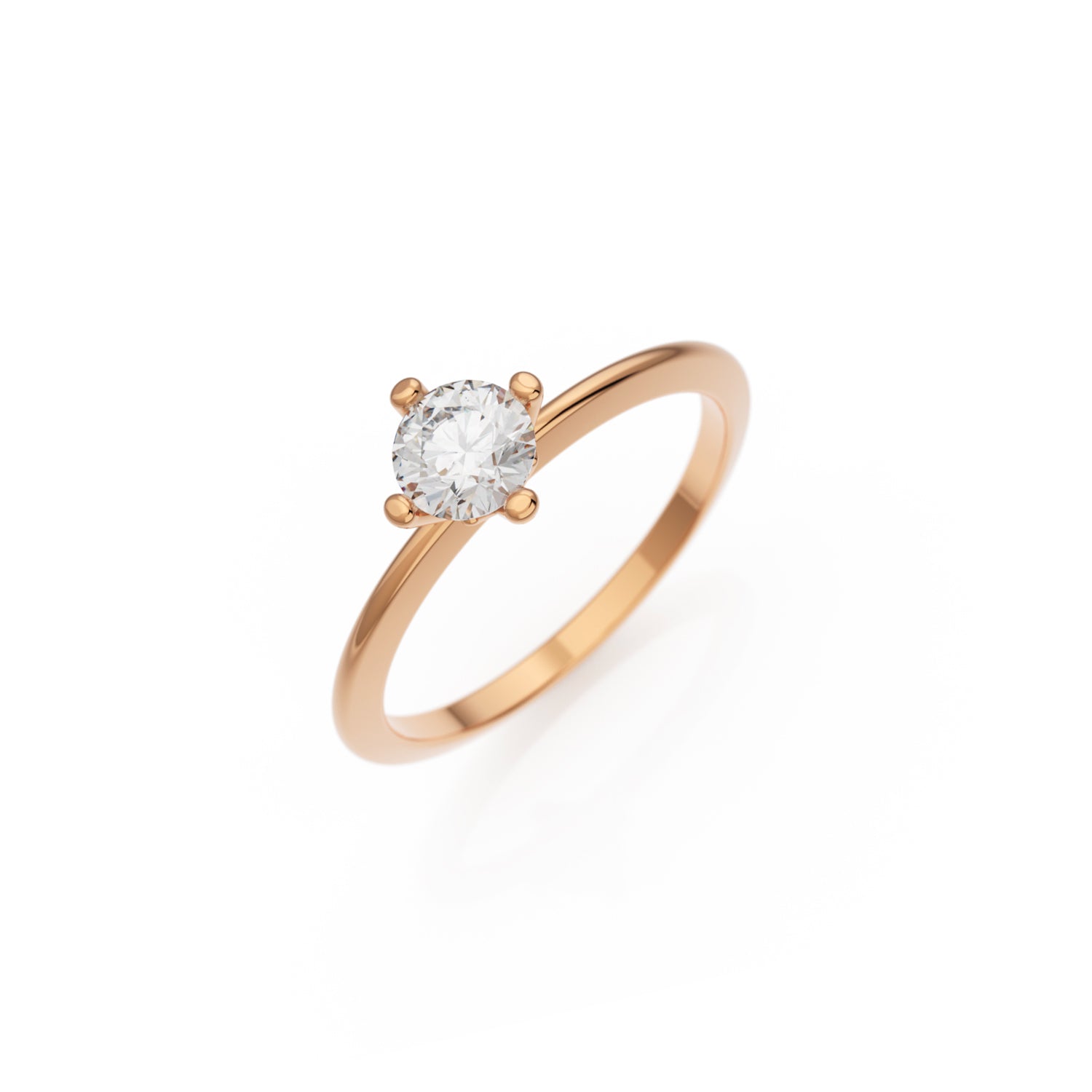 Verlobungsring Terry G/VS – Rotgold 14 Karat (585)