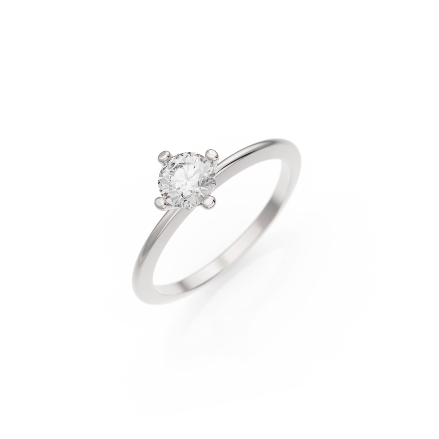 Verlobungsring Terry in Weißgold 14 Karat (585) mit 0,40 ct Brillant