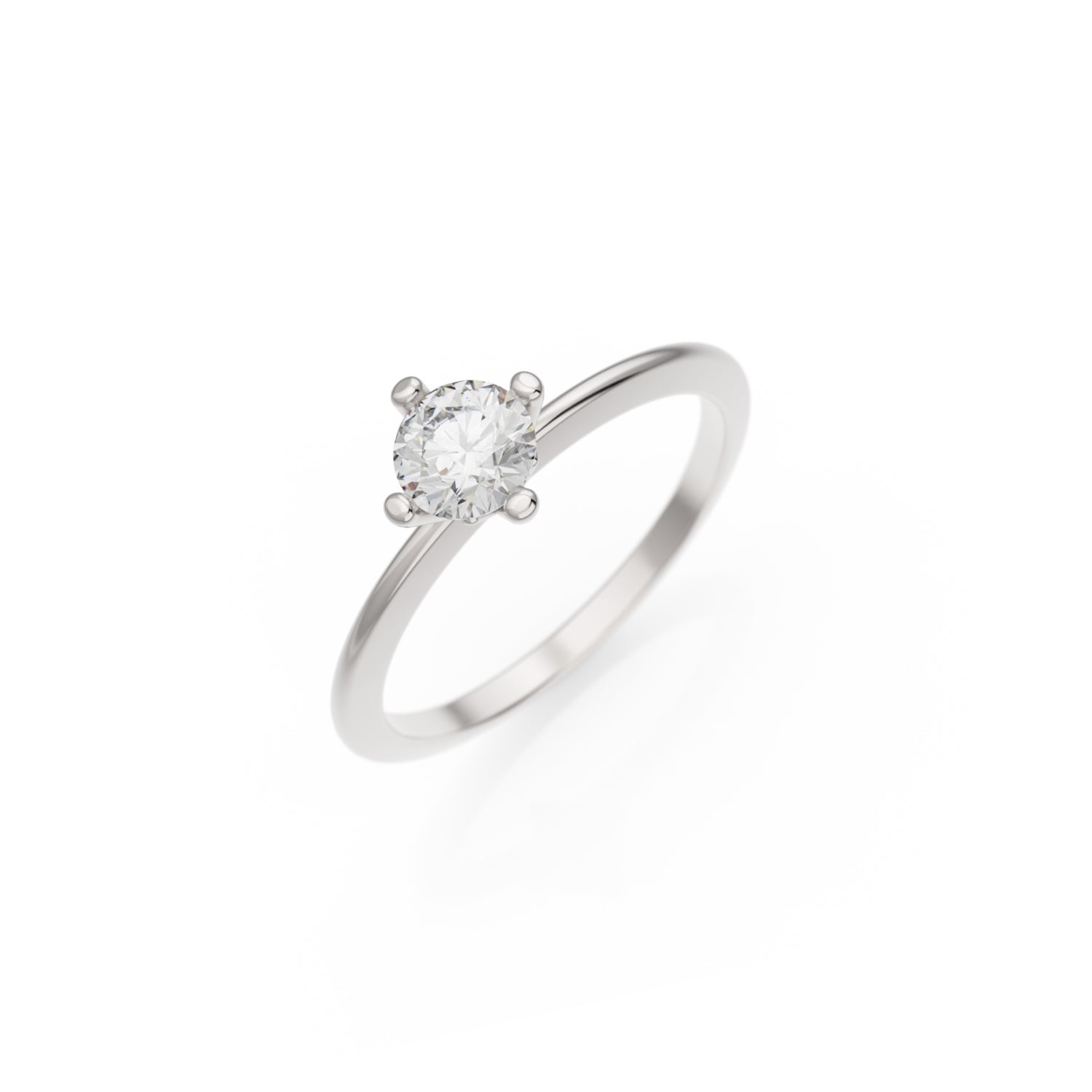Verlobungsring Terry in Weißgold 14 Karat (585) mit 0,50 ct Brillant