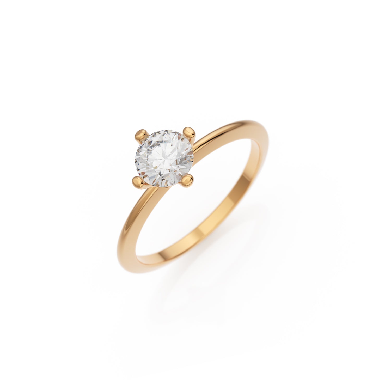 Verlobungsring Terry in Roségold 14 Karat (585) mit 0,60 ct Brillant