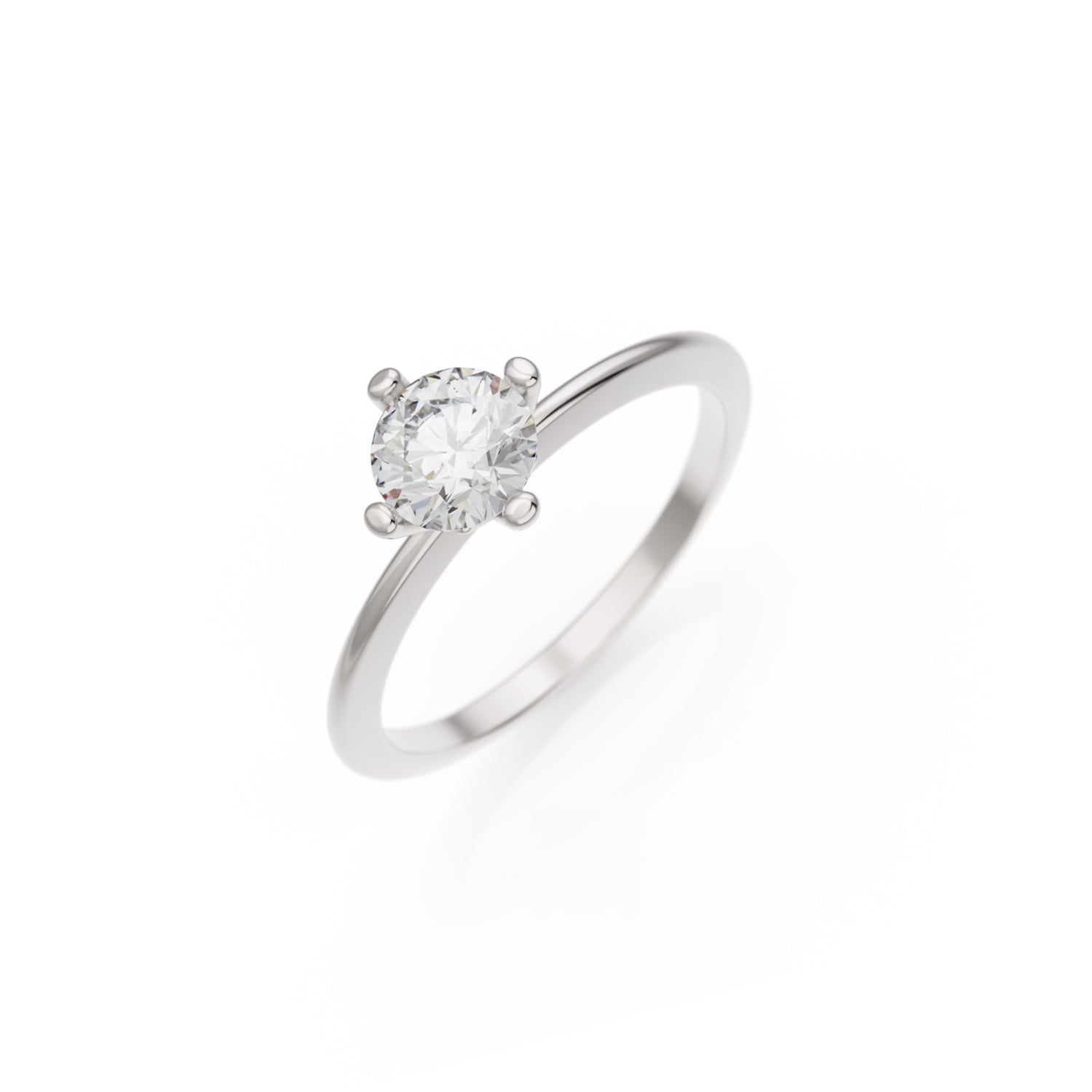 Verlobungsring Terry in Weißgold 14 Karat (585) mit 0,60 ct Brillant