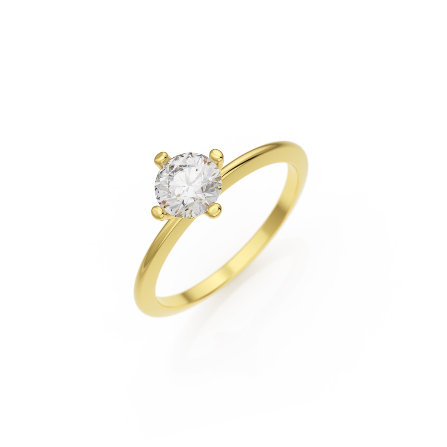 Verlobungsring Terry in Gelbgold 14 Karat (585) mit 0,60 ct Brillant
