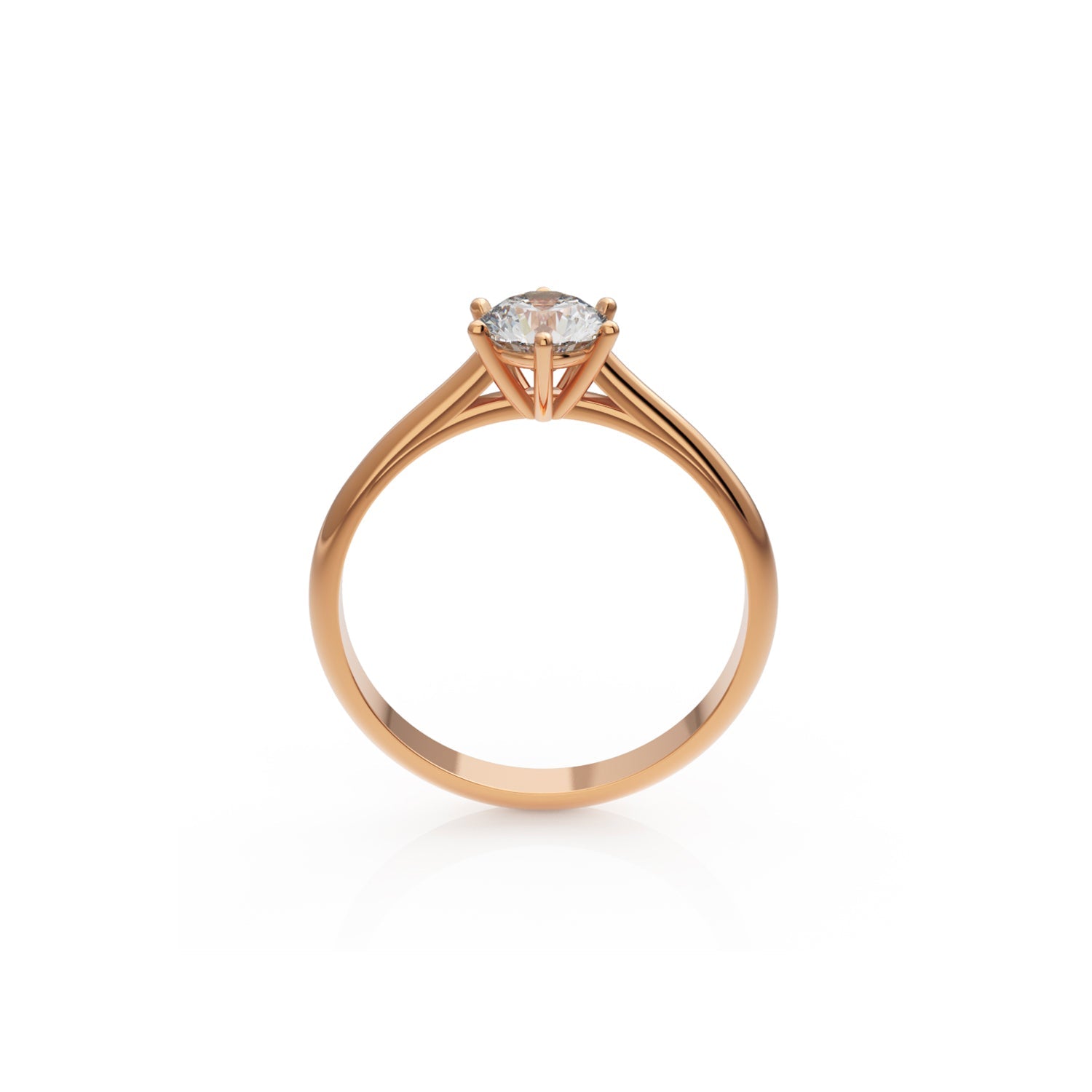 Verlobungsring Merdia H/SI – Rotgold 14 Karat (585)